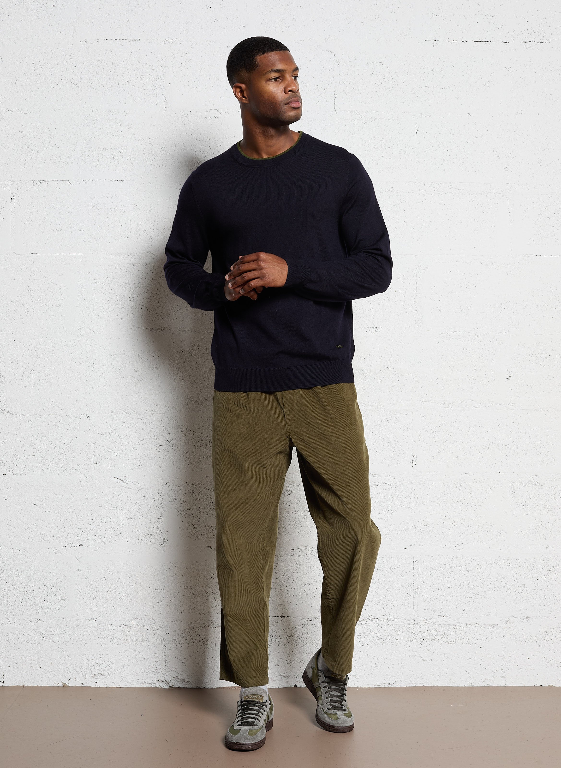 Slim-fit cotton cargo pants FARAH Green