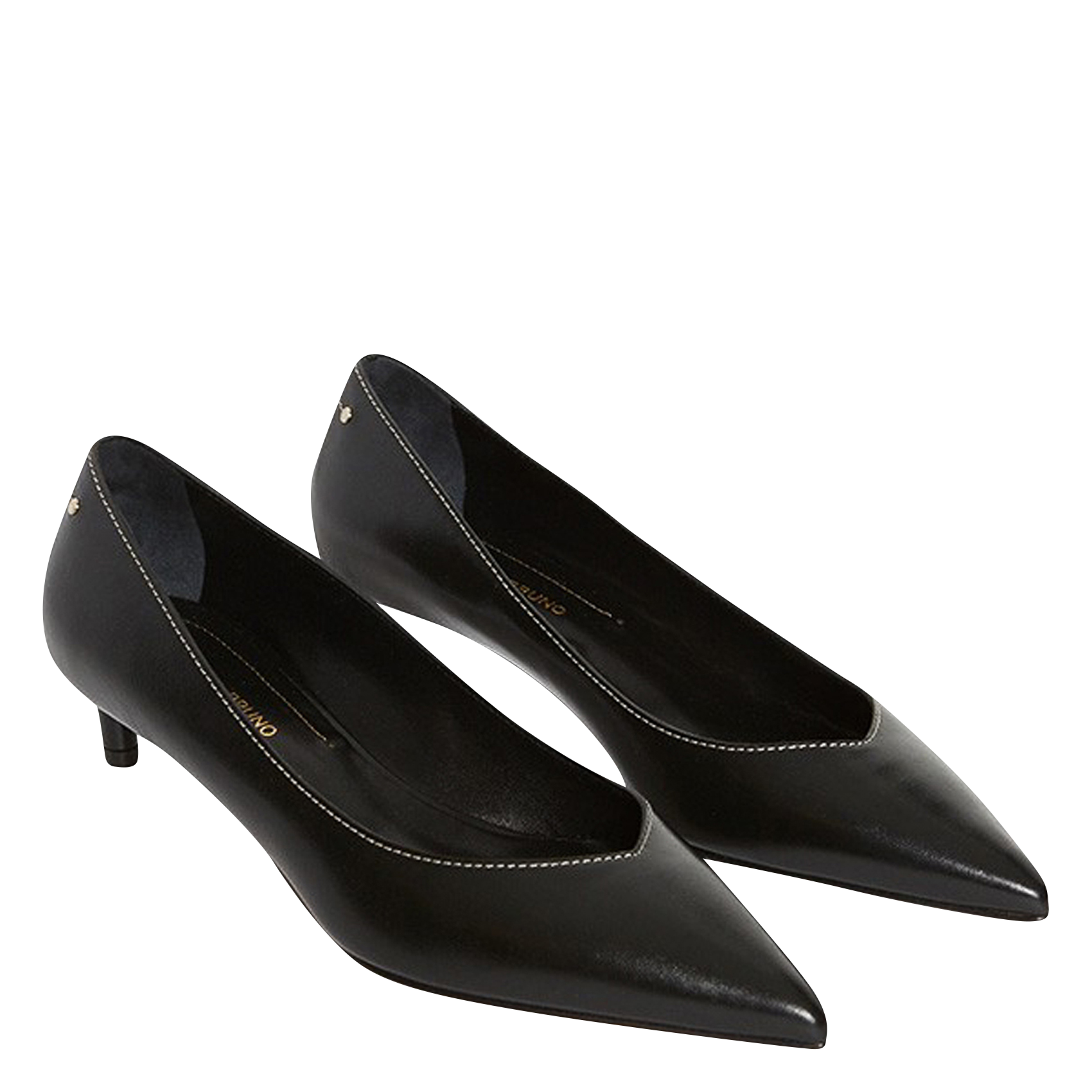 Hoge sandalen van leer VANESSA BRUNO Zwart