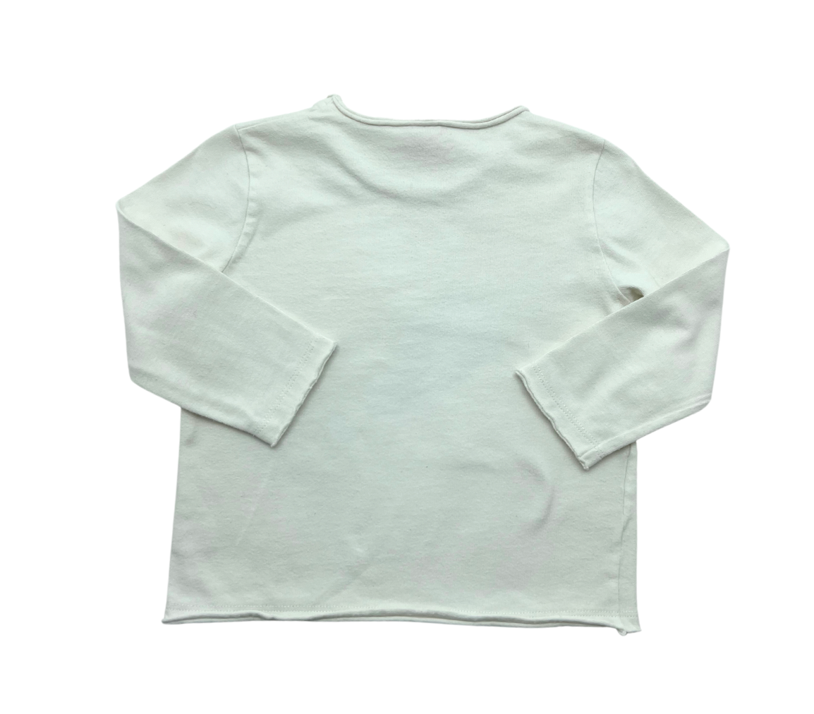 White Baby T-shirt - 24 months IL GUFO - Seconde main White