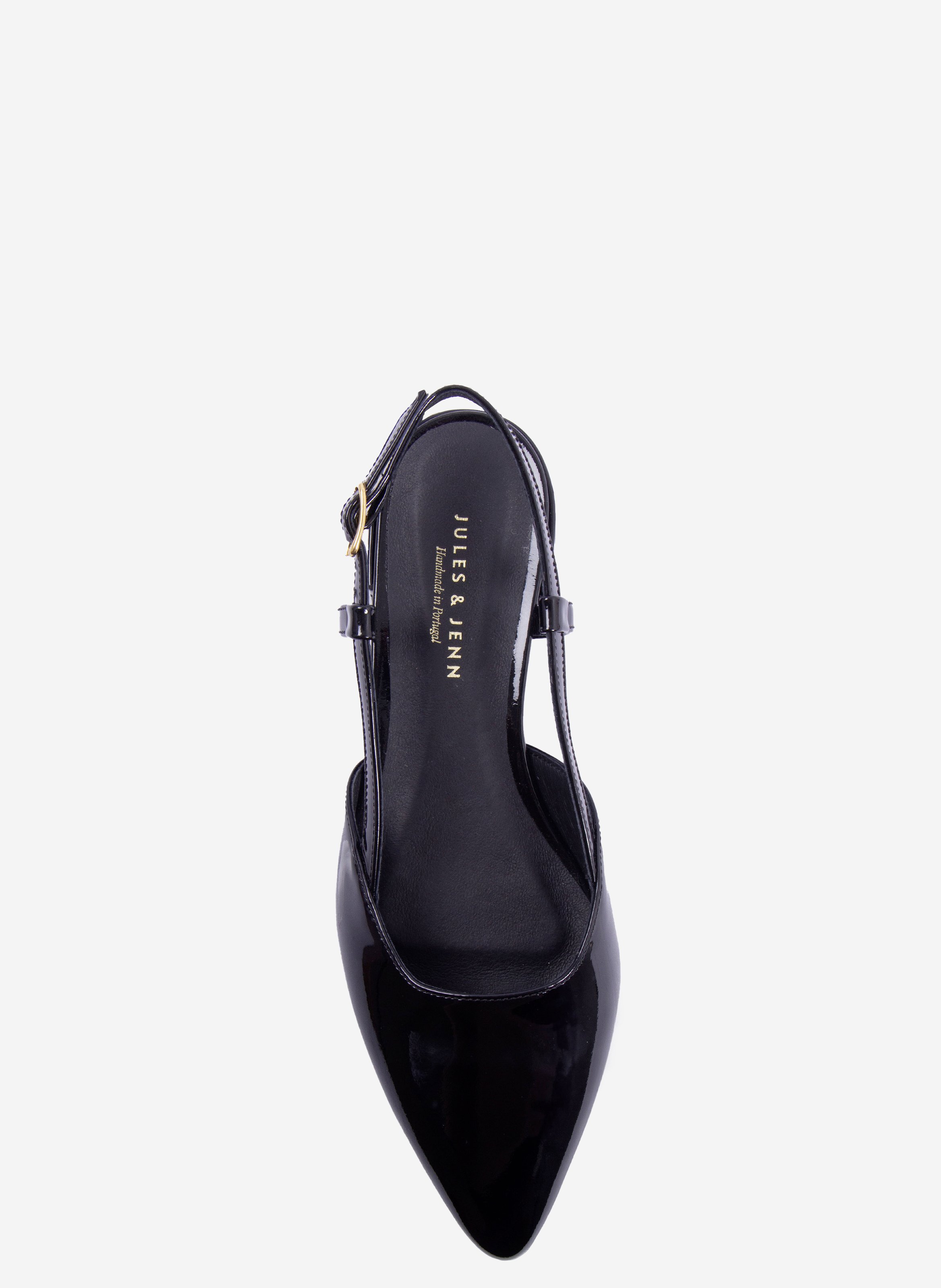 Slingback Elise patent leather JULES & JENN Black