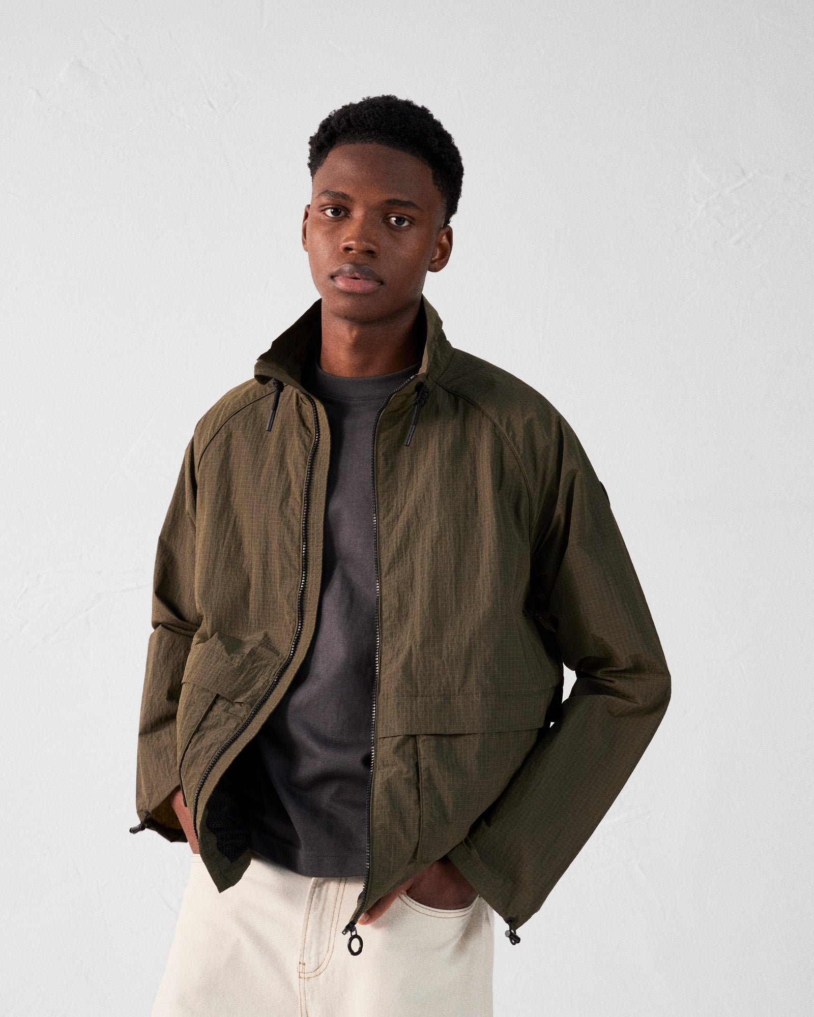 Light windbreaker jacket placebo JOTT Green