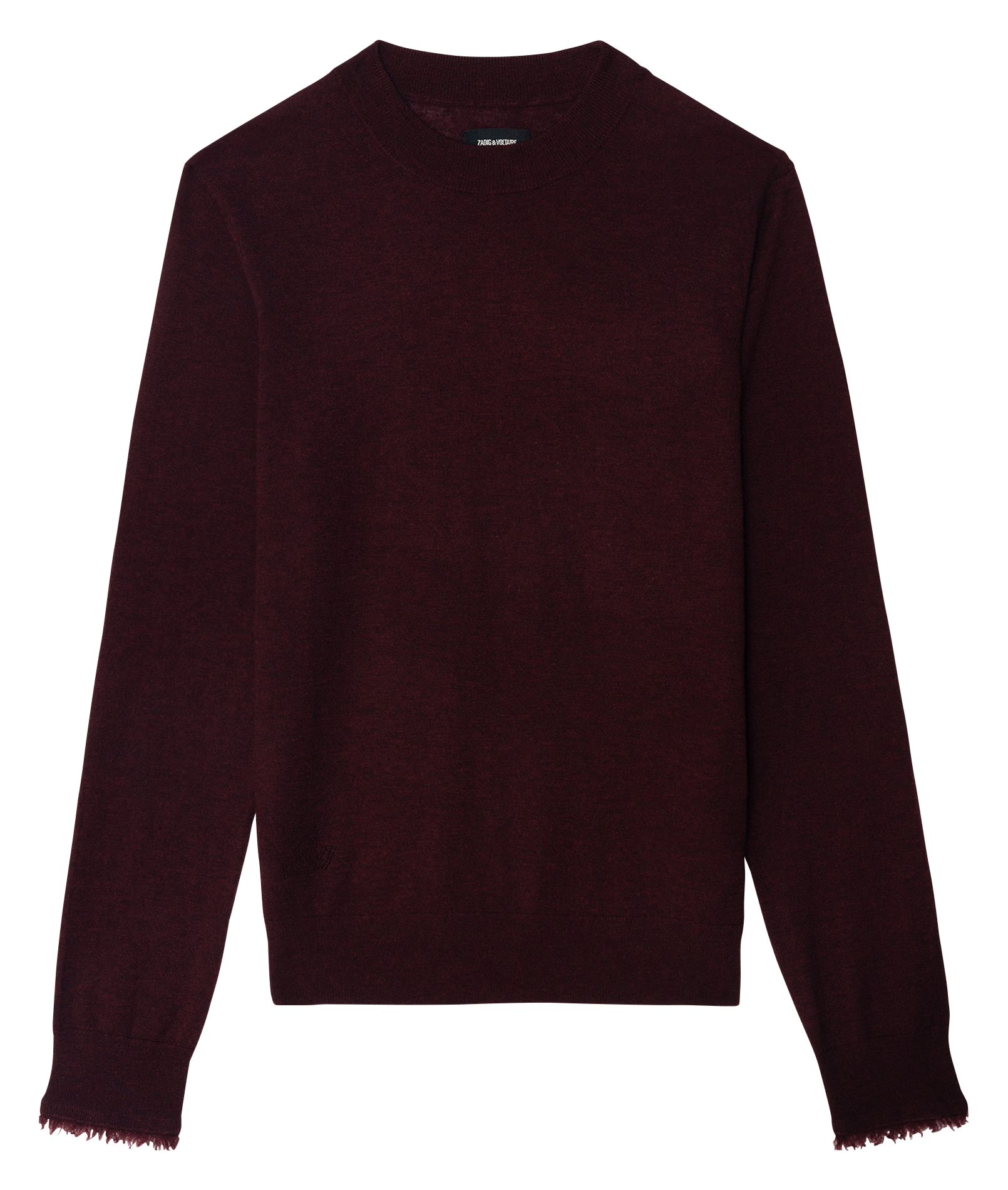 Pull col rond manches longues en cachemire ZADIG&VOLTAIRE Violet
