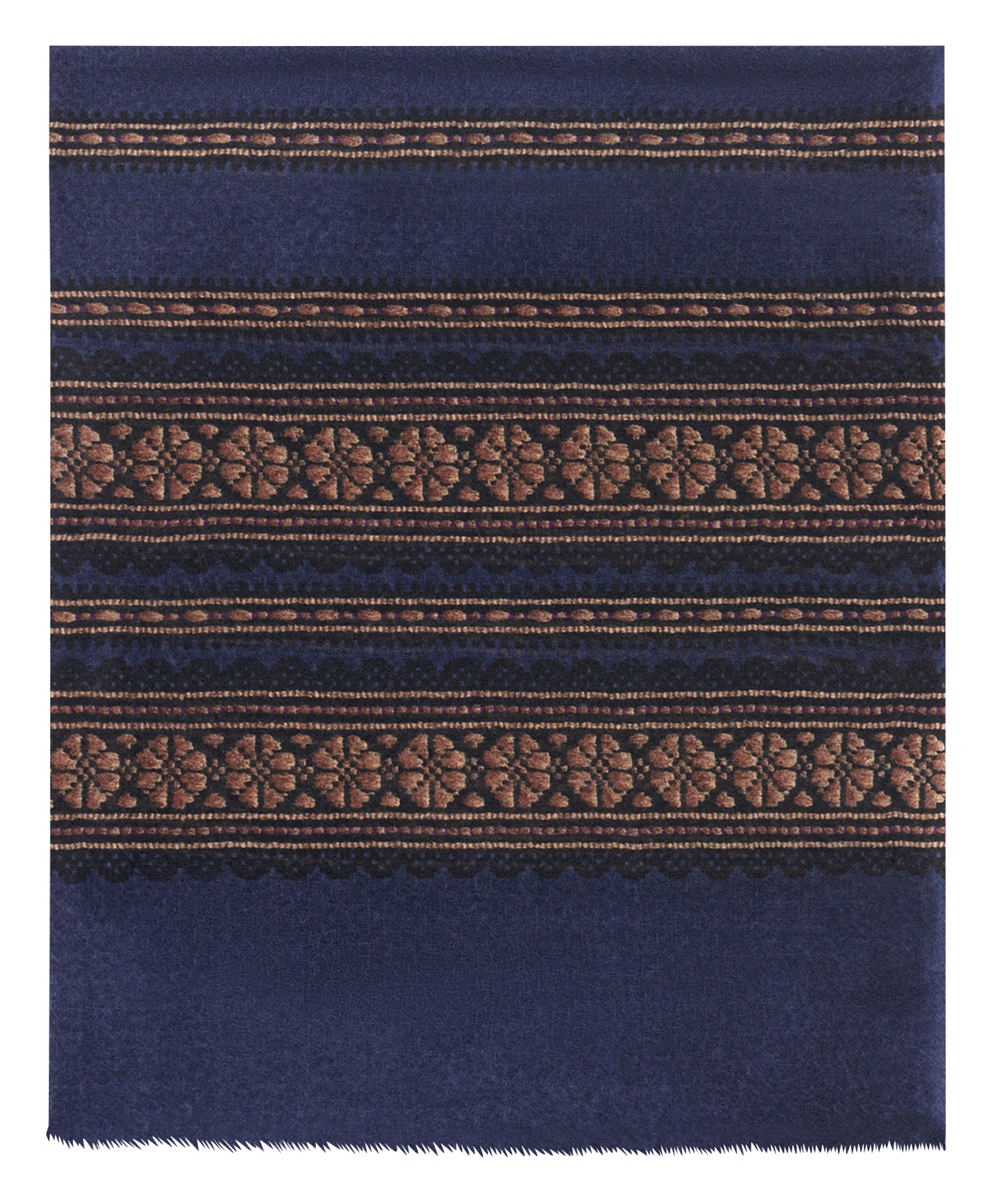 Echarpe en laine et en soie mélangés GERARD DAREL Bleu