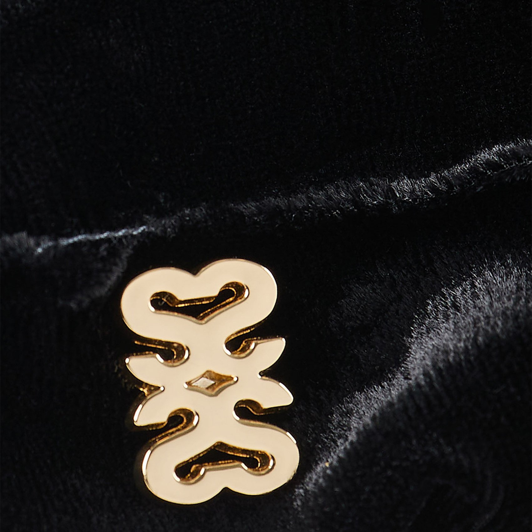 Chouchou en velours SANDRO Noir