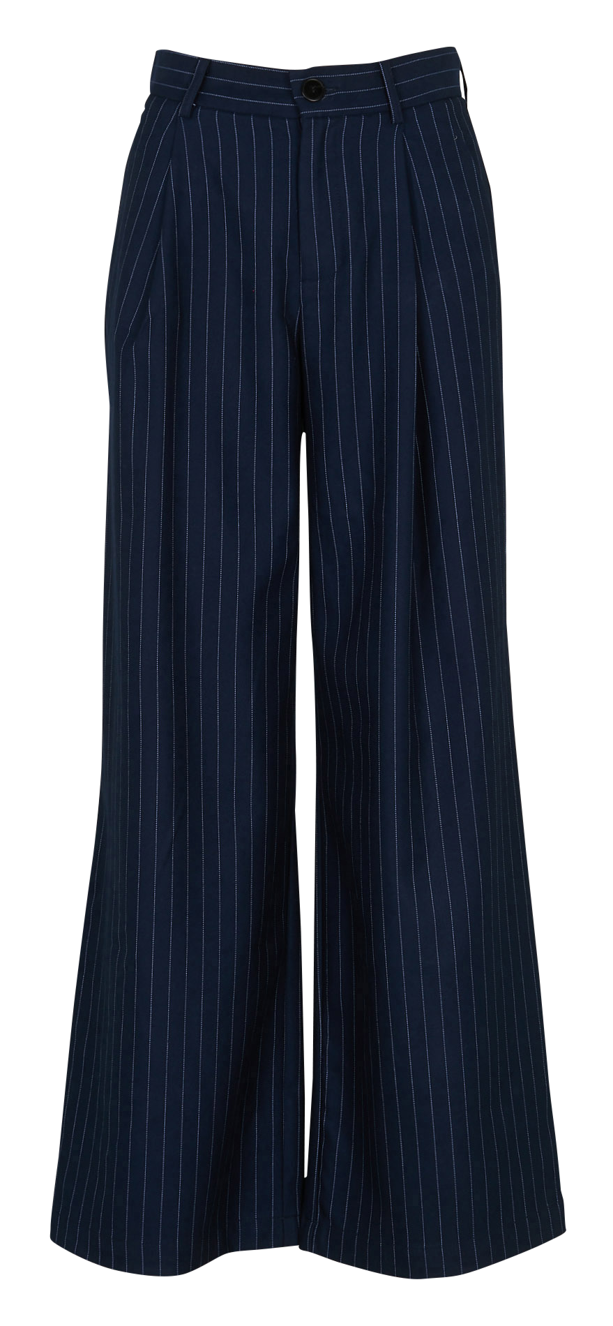 Weite Hose mit schmalen Streifen  THE KORNER Blau