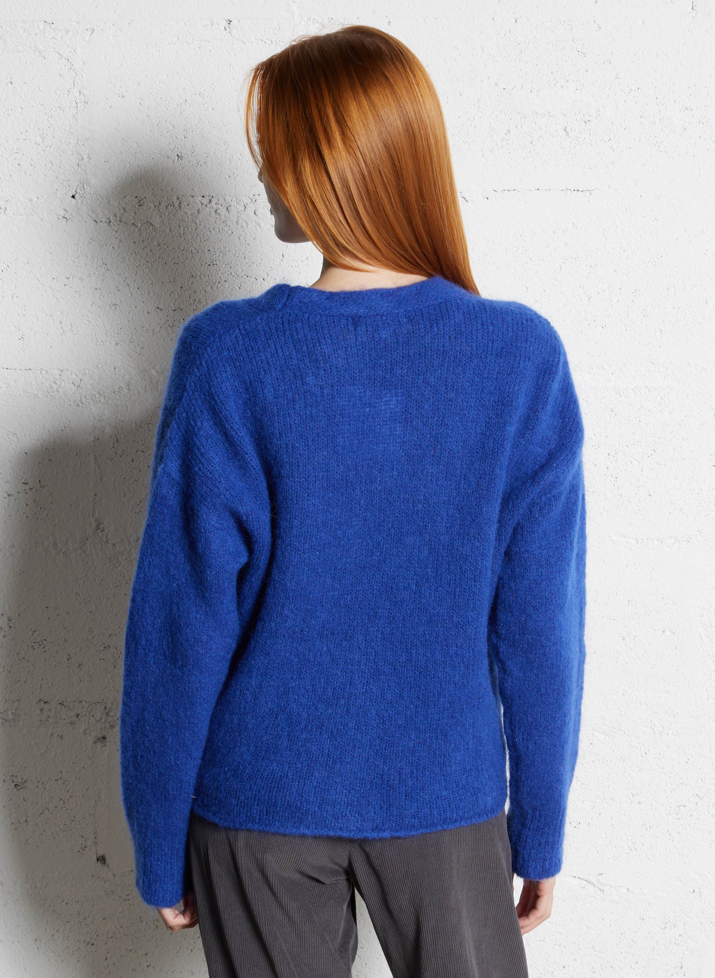 Wool-blend cardigan MAISON ANJE Blue