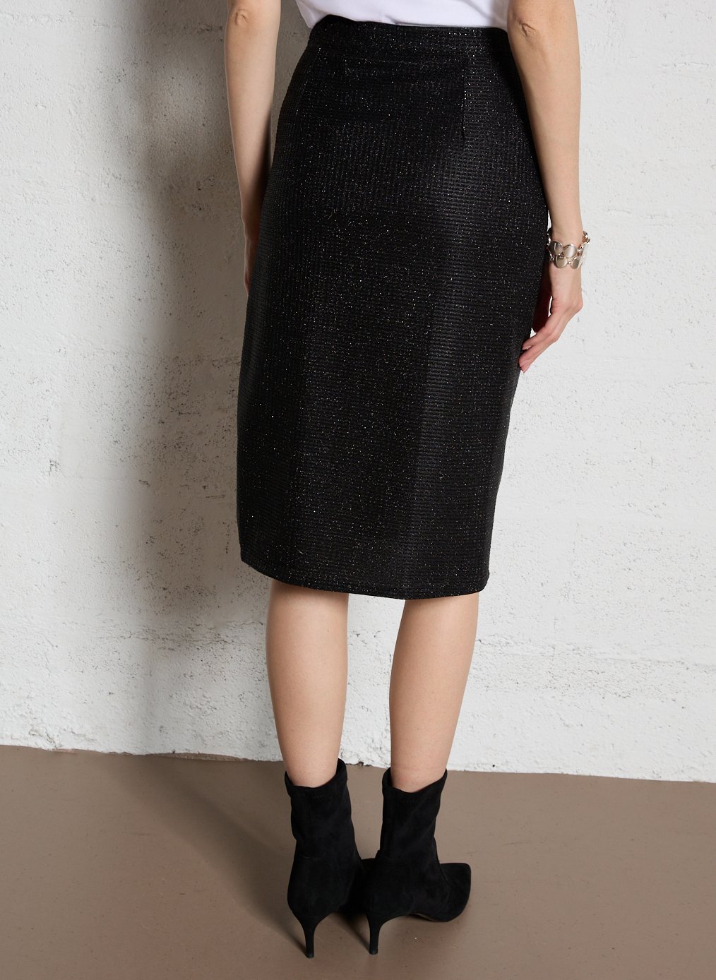 Midirock in Metallic-Optik LA PETITE ETOILE Schwarz