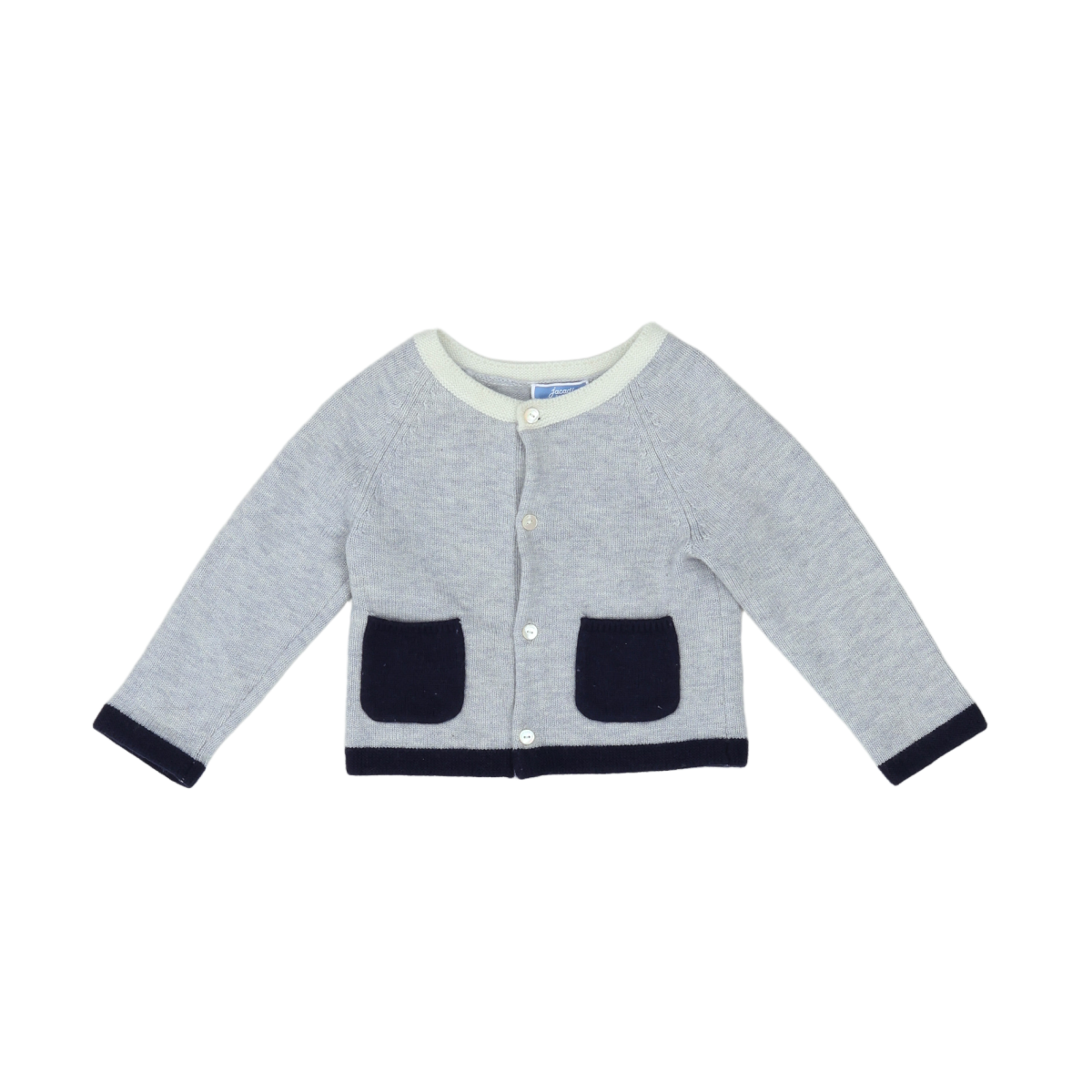 Grey baby cardigan - 18 months JACADI - Seconde Main Grey