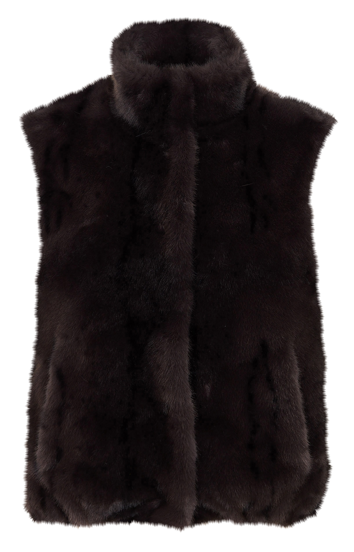 Straight faux fur jacket MAISON 123 Grey