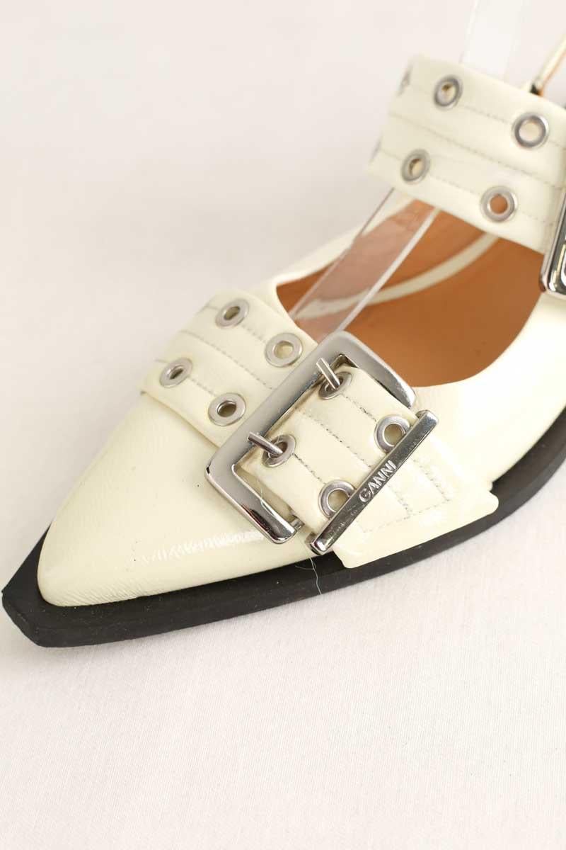 Ballet pumps GANNI - Seconde Main Beige