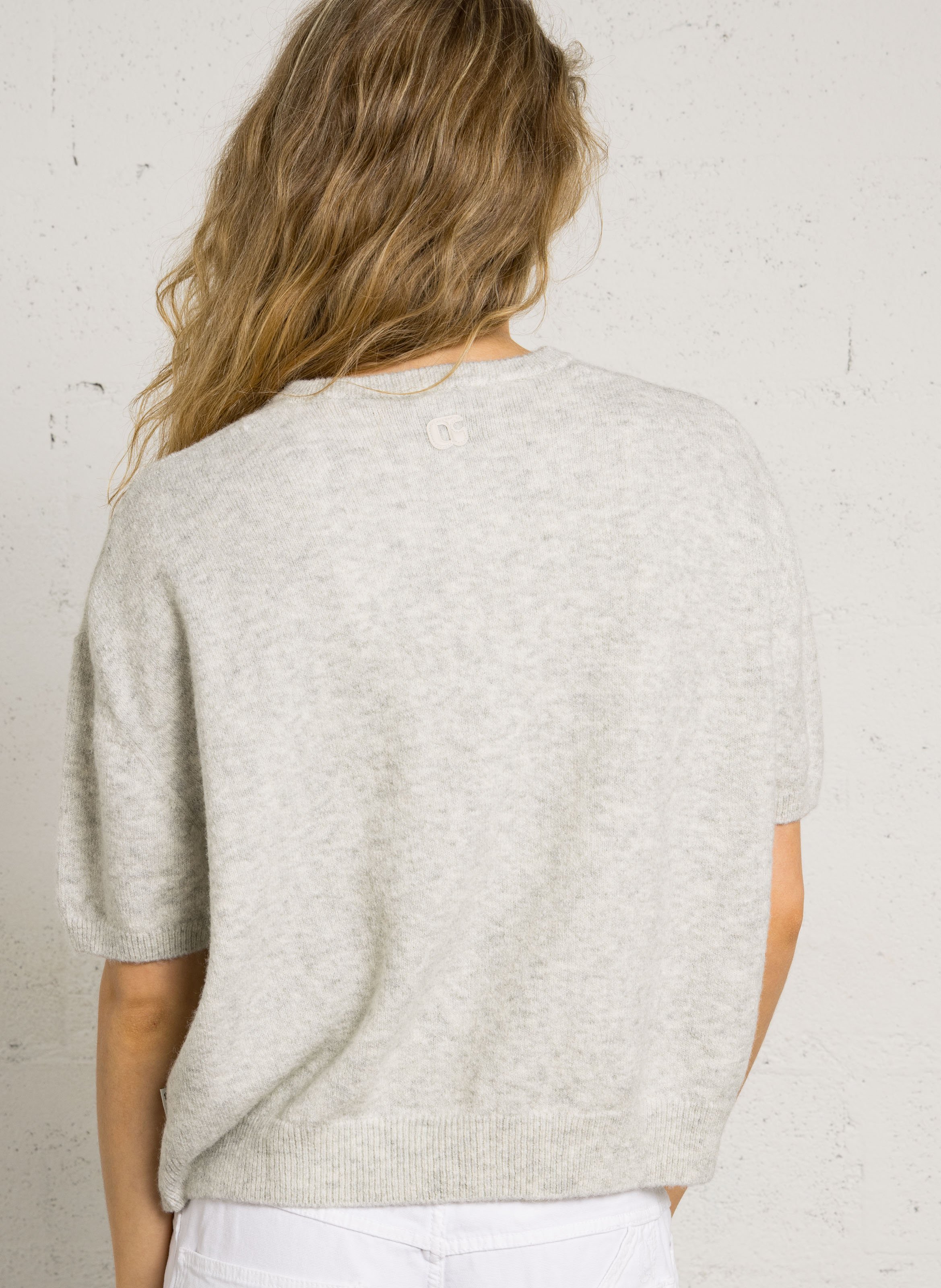 Round-neck cardigan LE TEMPS DES CERISES Grey