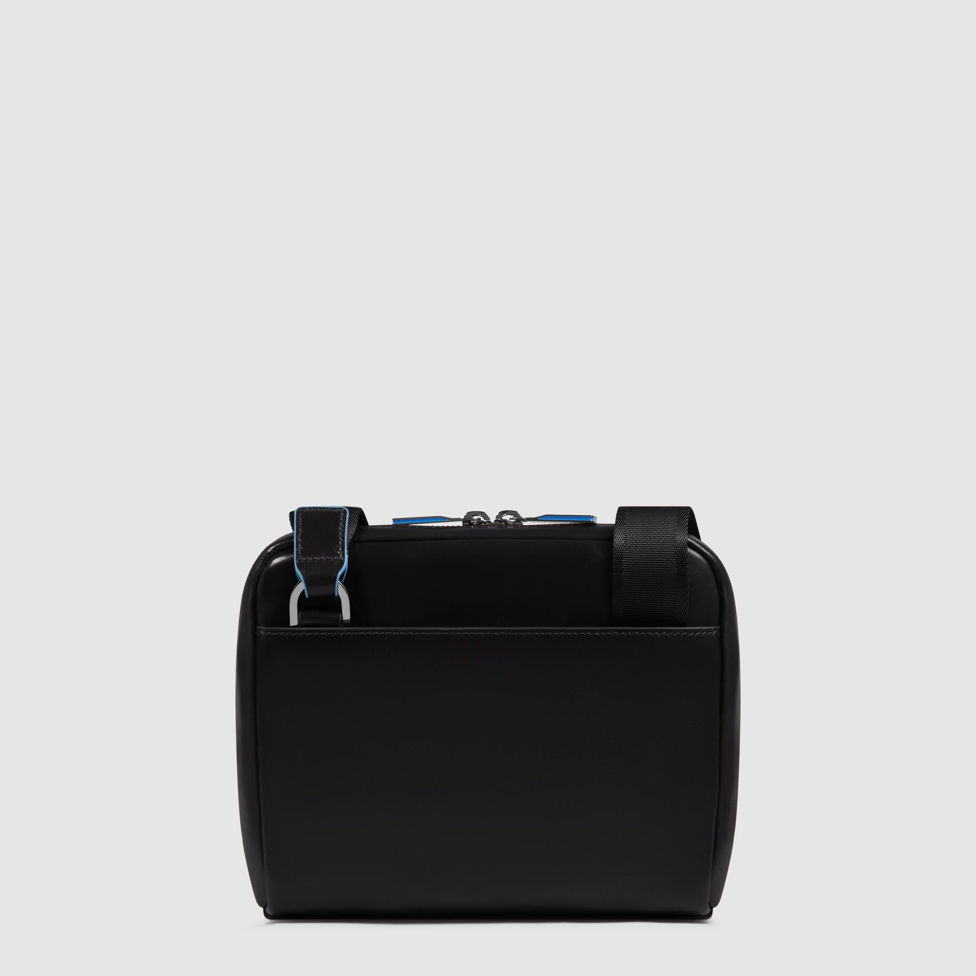 Men's leather shoulder bag Black