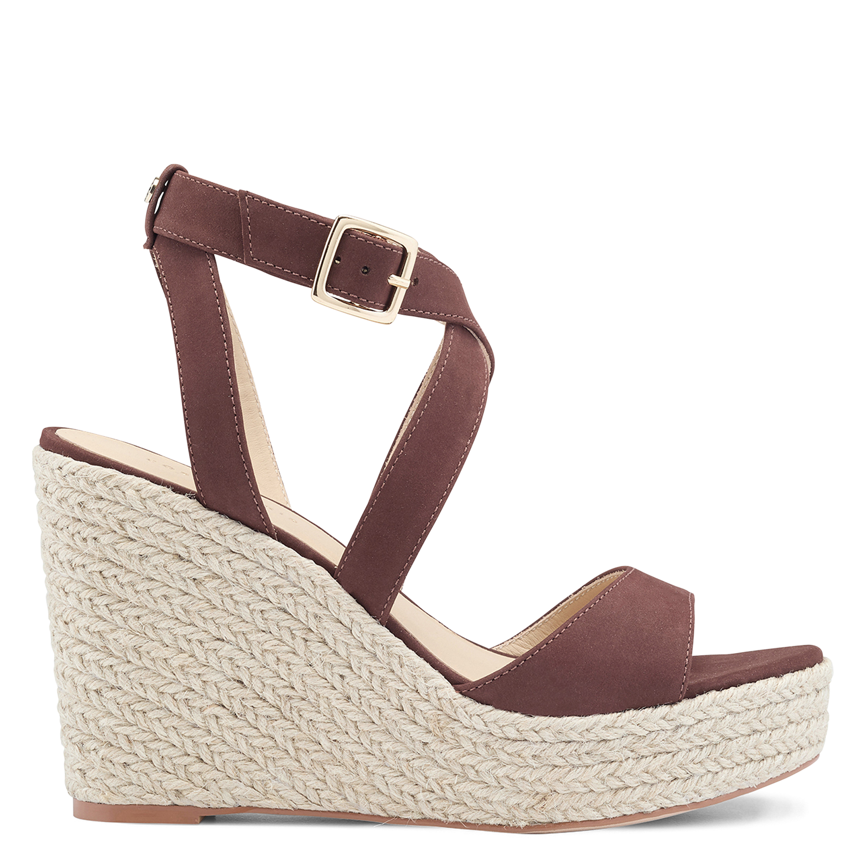 Leather espadrilles COSMOPARIS Brown