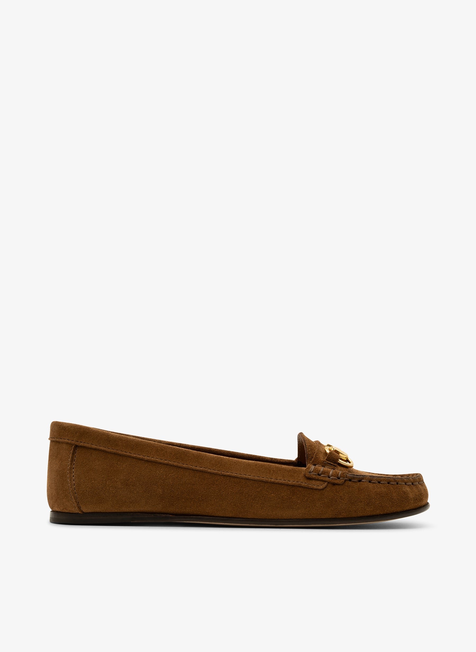Suede leather loafers in date palm PARALLELE PARIS Brown