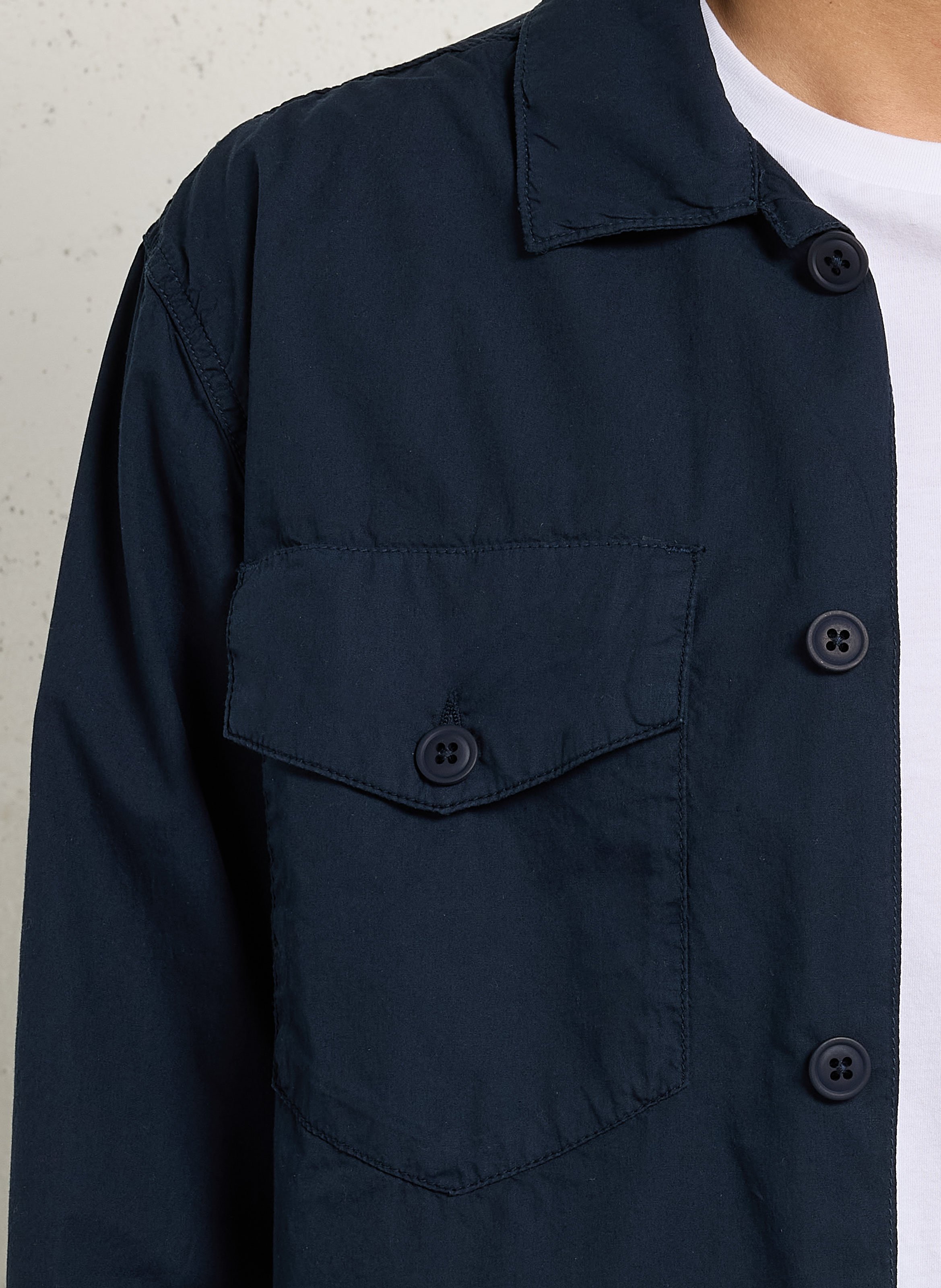 Baumwoll-Bluse HARTFORD Blau