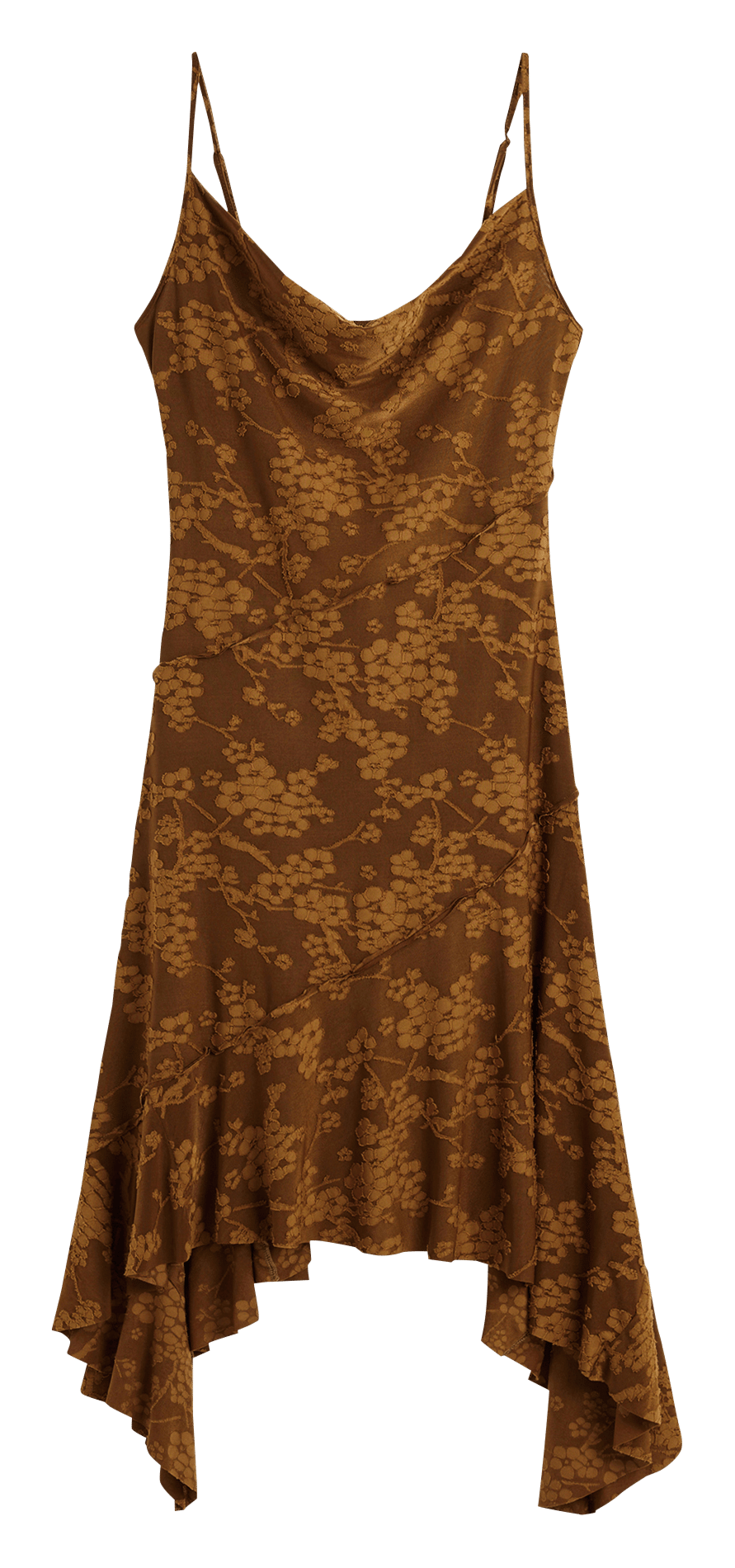 Robe courte imprimée DESIGUAL Marron