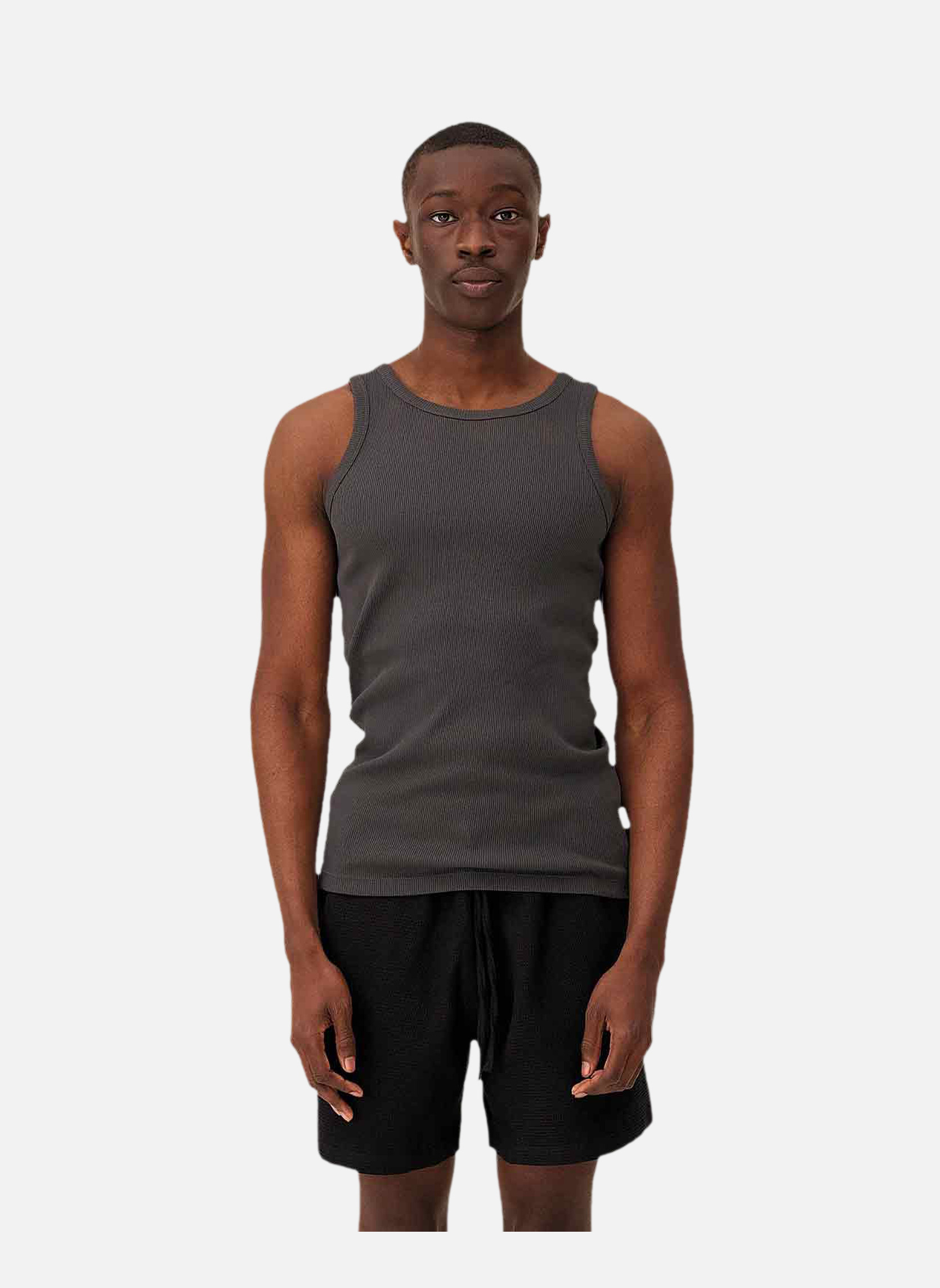 Fitted leo tank top Noyoco Grey