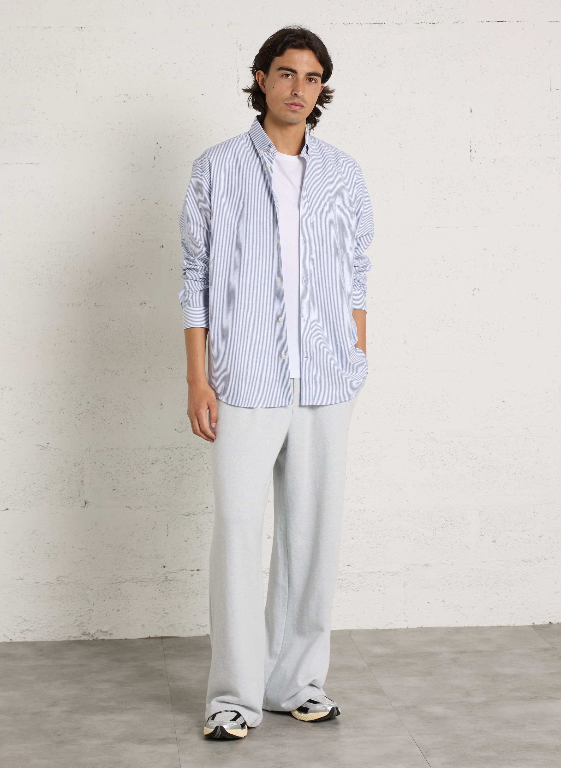 Baumwollhemd mit Print  AU PRINTEMPS PARIS Blau