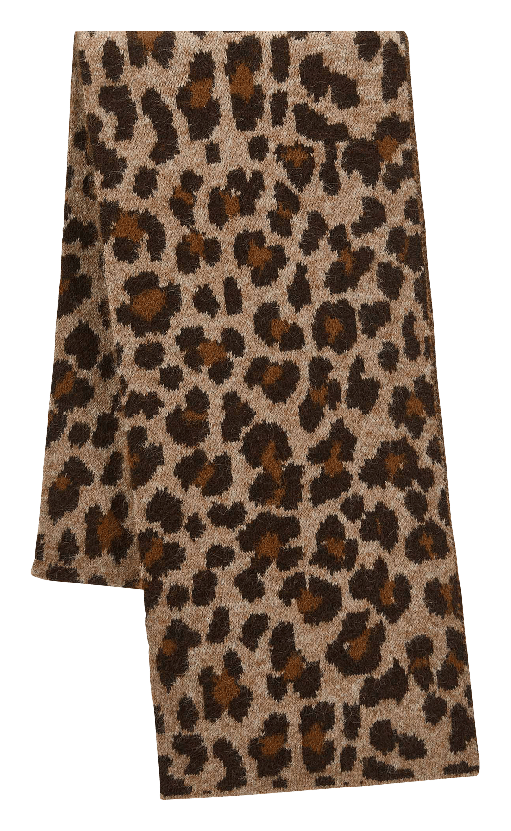 Leopard print scarf GRACE ET MILA Brown