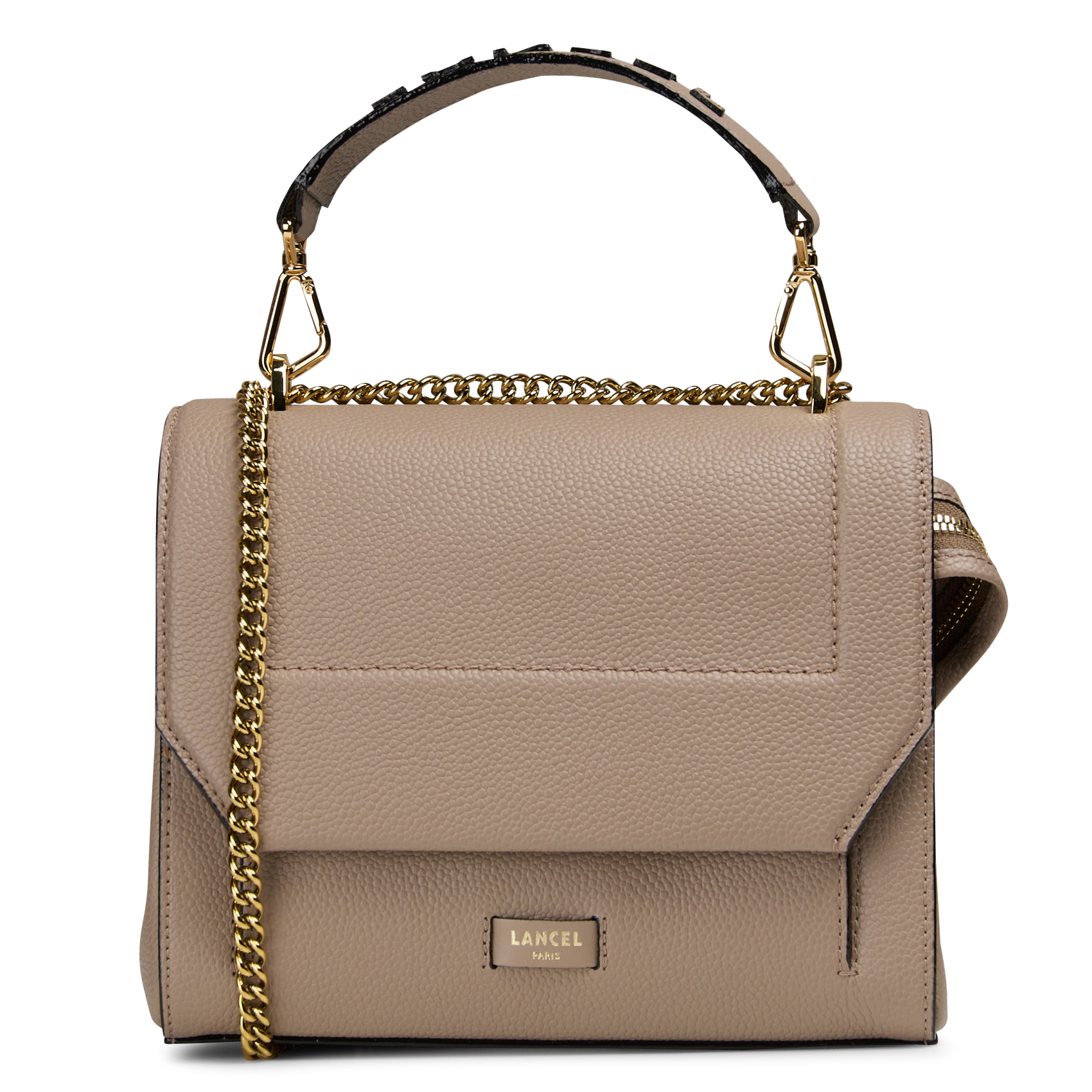 Umschlagtasche aus genarbtem Leder LANCEL