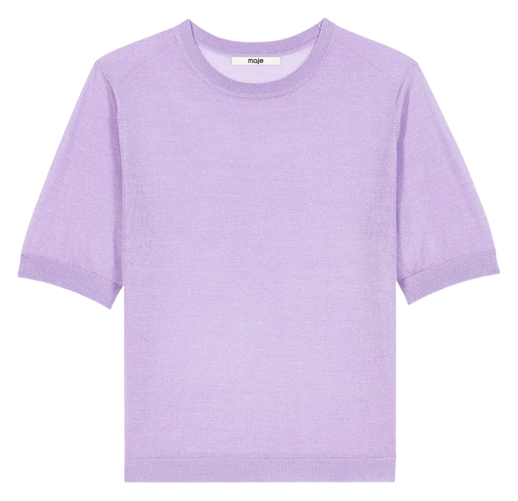Metallic T-shirt MAJE Violet