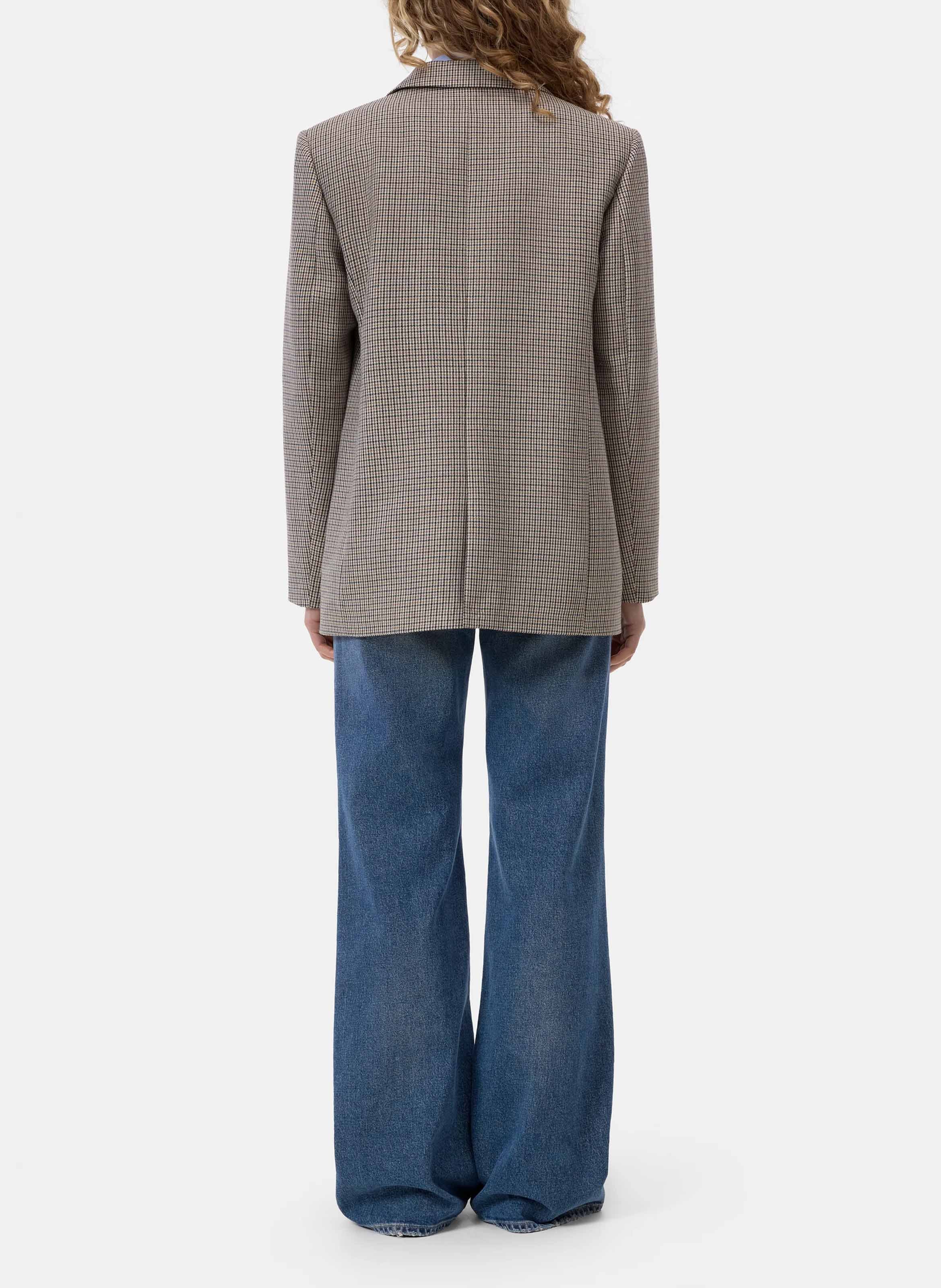 Gedrukte blazer van gemengde wol CLOSED Beige