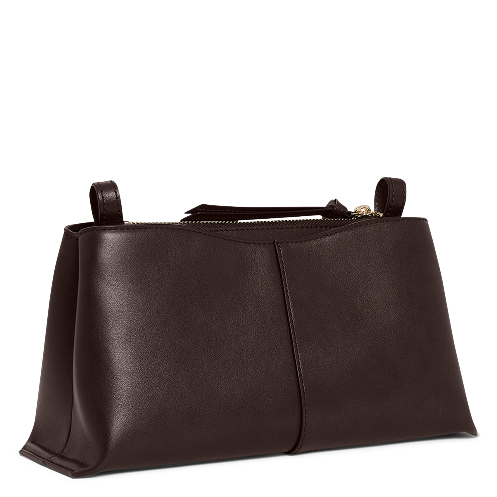 Sac bandoulière en cuir LE TANNEUR Marron