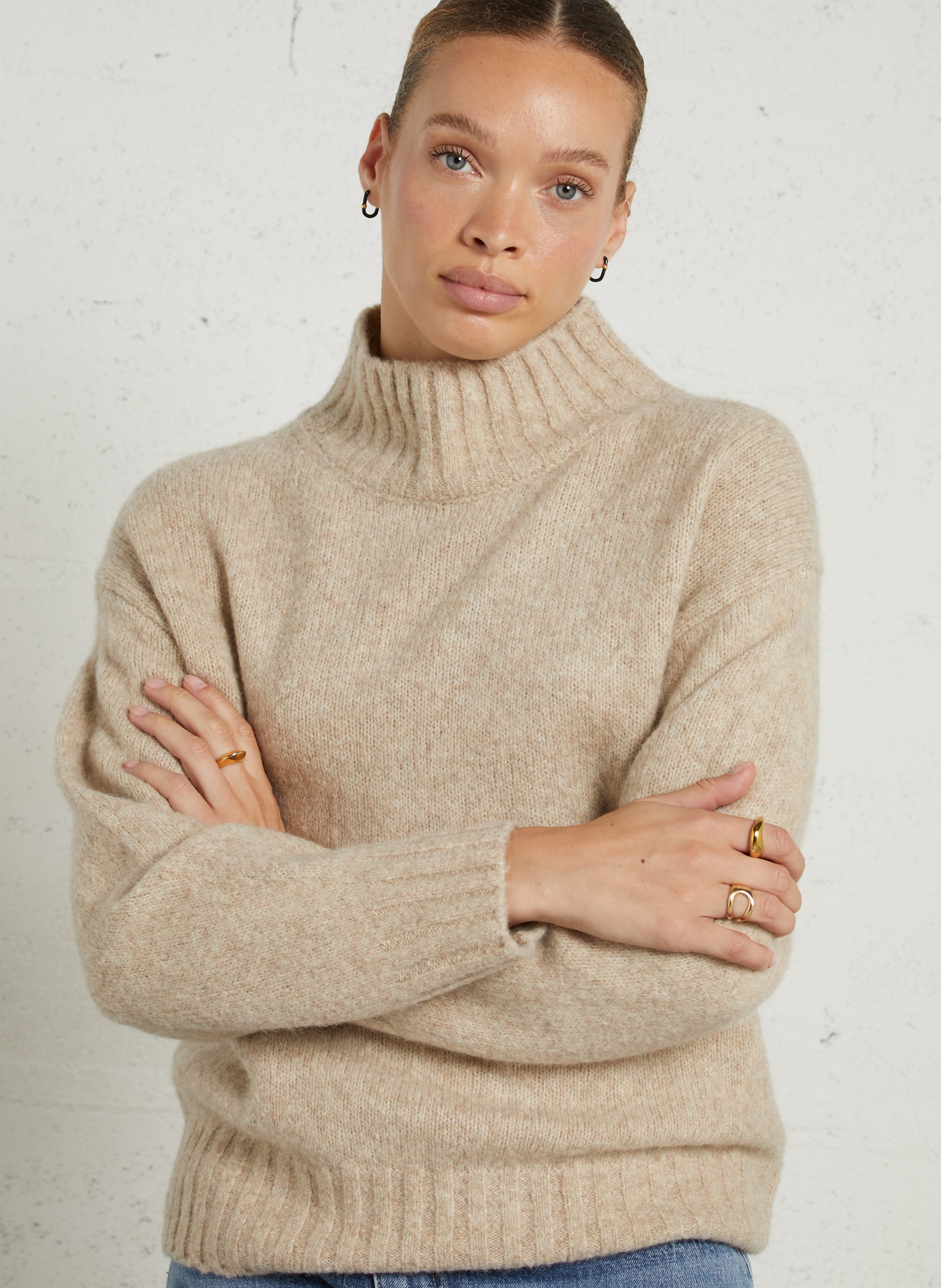 Rollkragenpullover aus Yak- und Alpakamischung JC SOPHIE