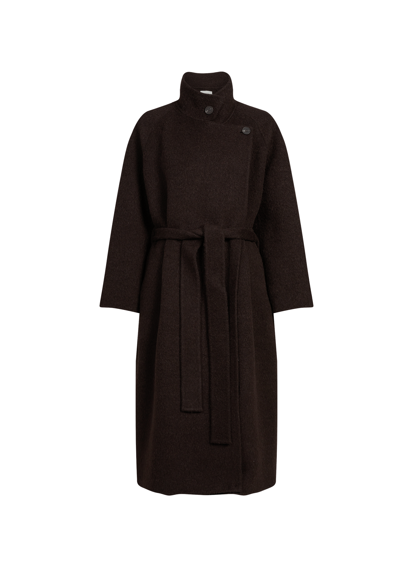 Long reversible belted coat. SAISON 1865 Brown