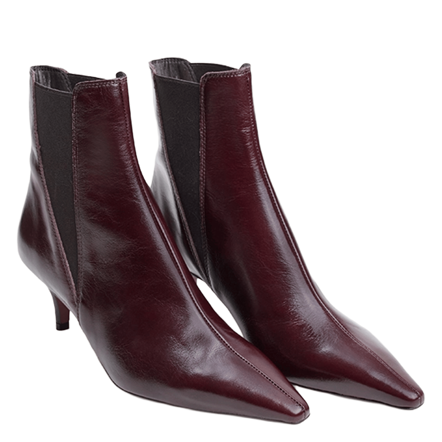 Leather mid-calf boots JONAK Brown