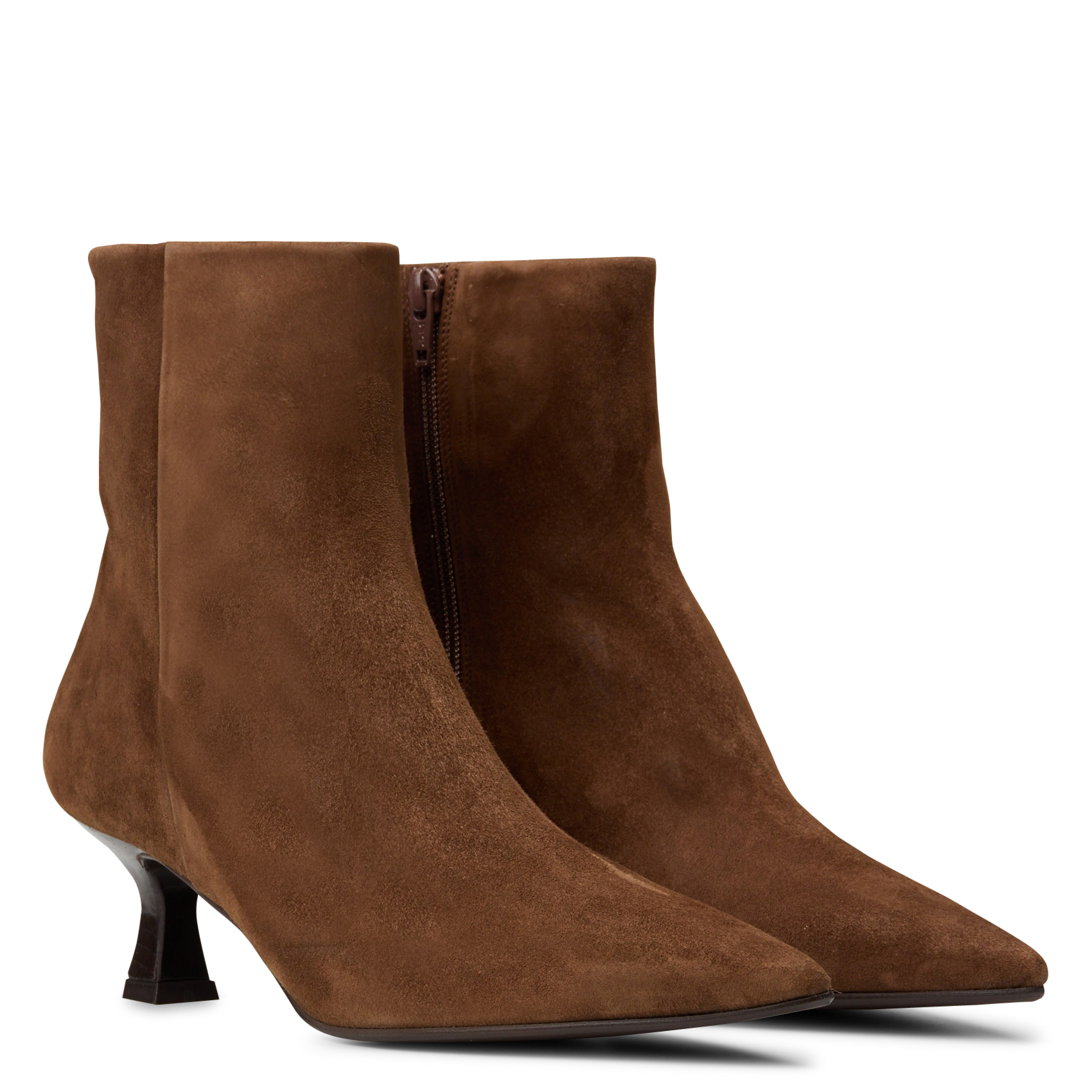 Bottines à bout pointu en cuir BILLI BI Marron