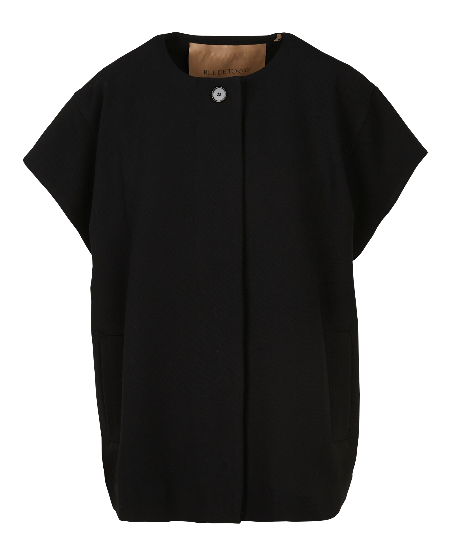 Loose-fit round-neck top RUE DE TOKYO Black