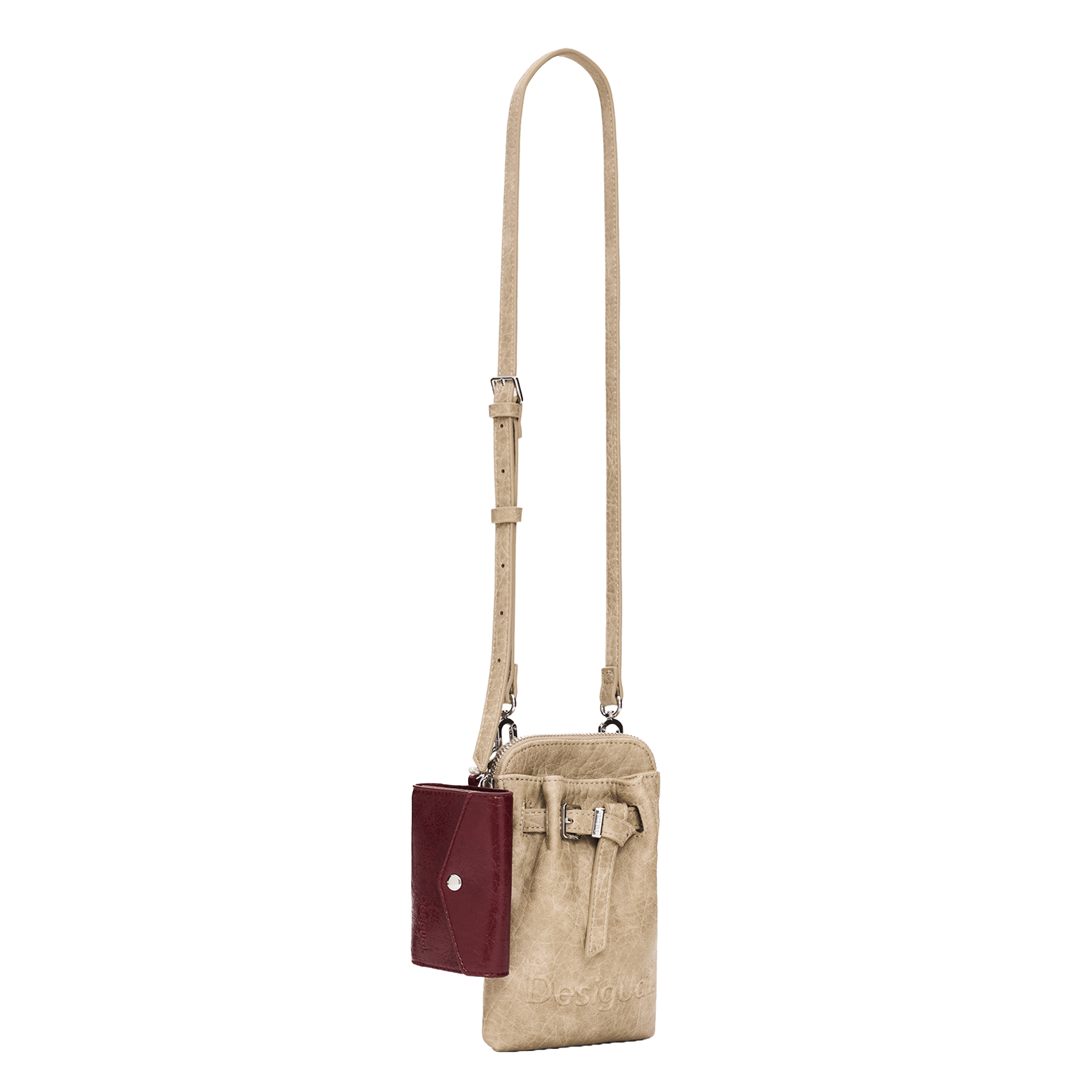 Sac bandoulière porte-téléphone DESIGUAL Blanc