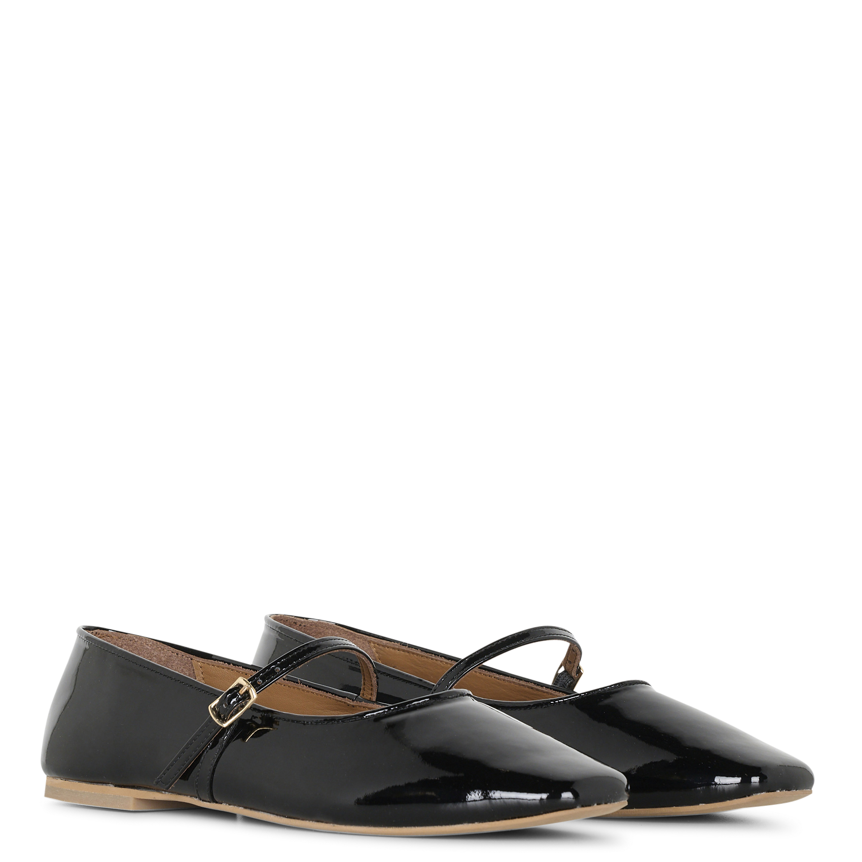 Ballerinas with leather straps JB MARTIN Black