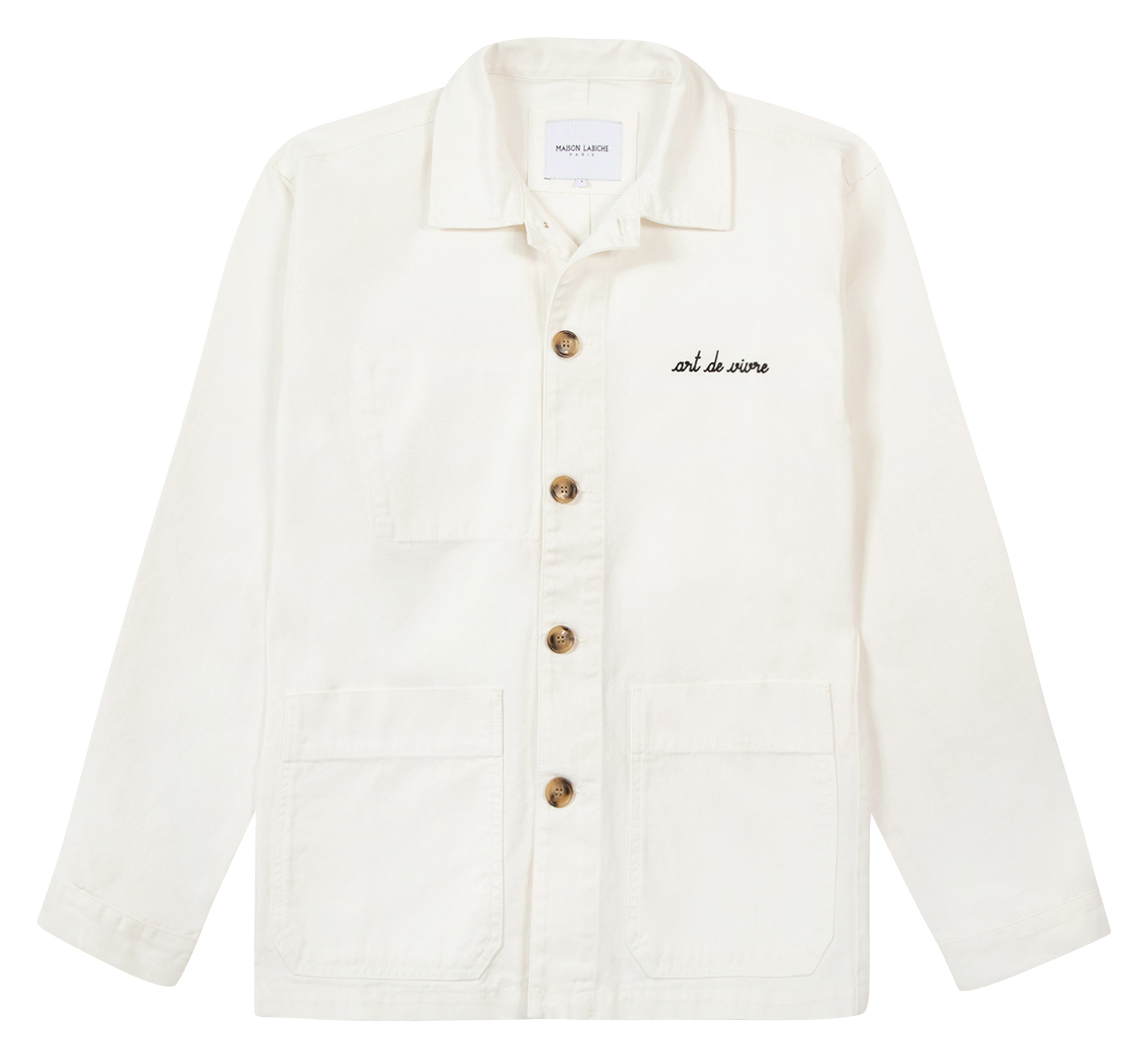 Cotton shirt with classic collar MAISON LABICHE White