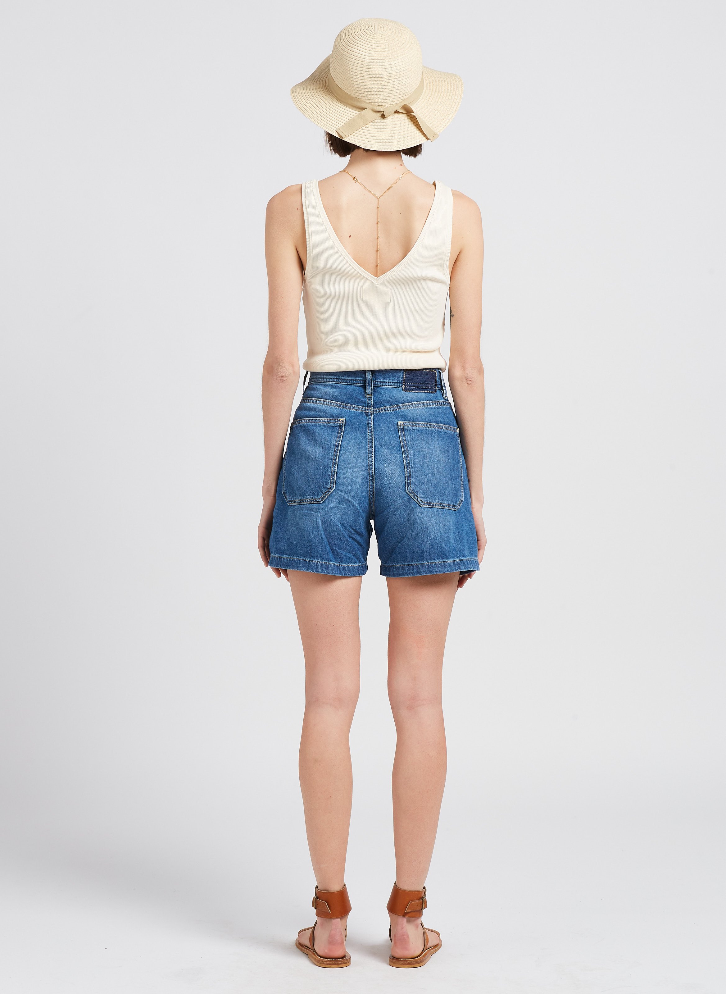 Short en jean  ACQUAVERDE Bleu