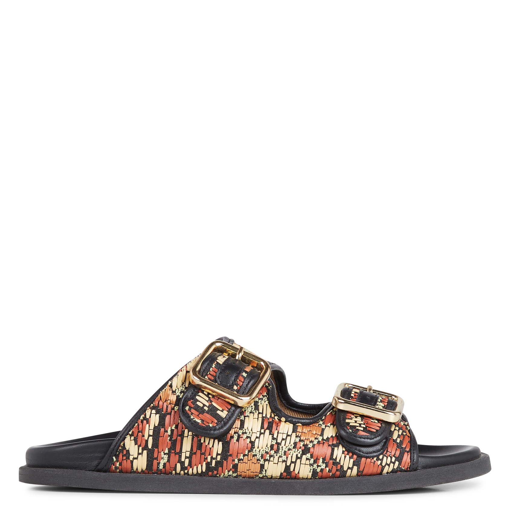 Printed flat sandals MOMONI Brown