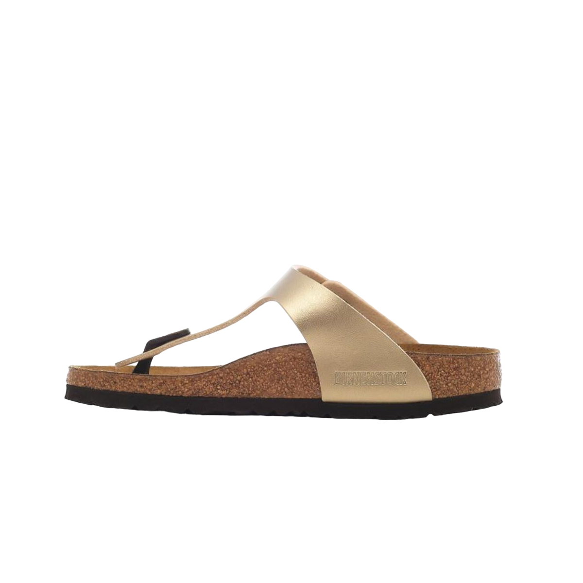 Faux leather sandals BIRKENSTOCK Golden