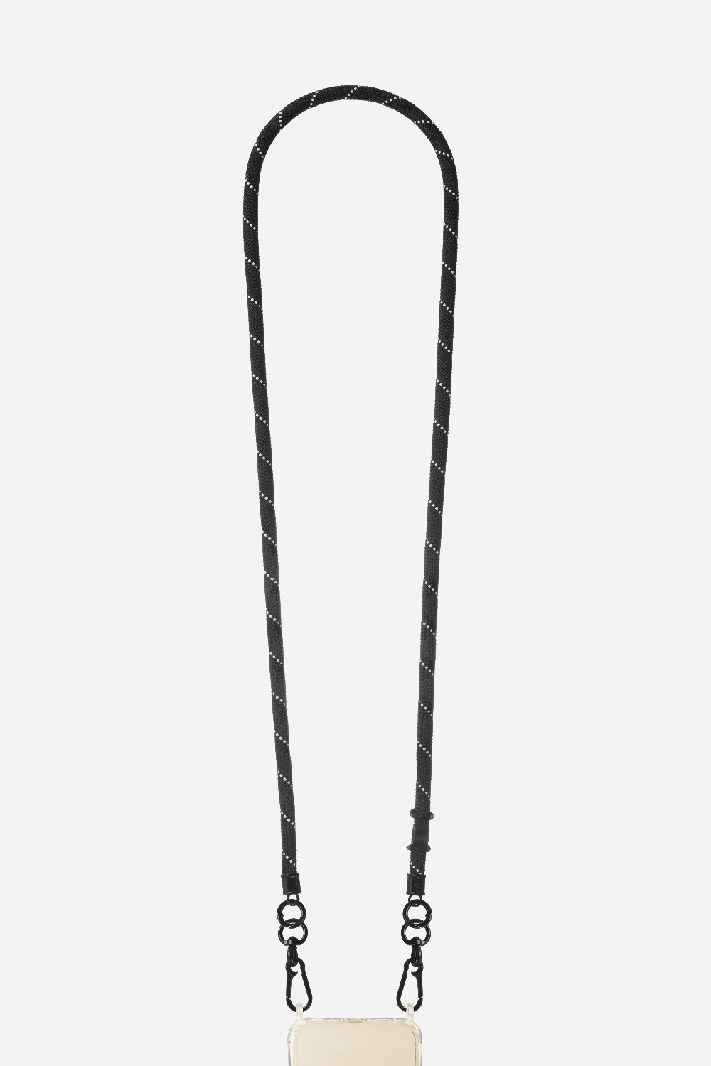 Cotton phone cord LA COQUE FRANCAISE Black