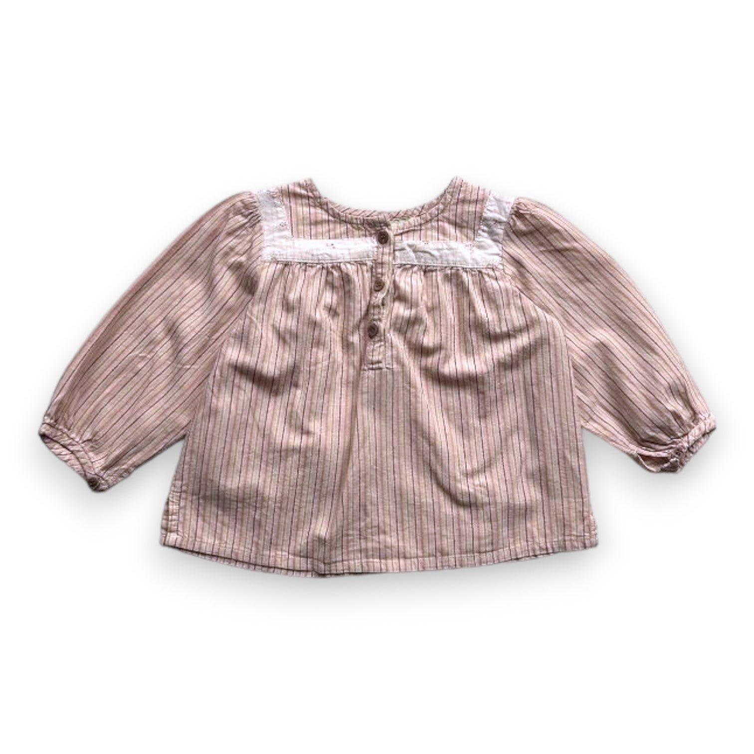 Pink baby blouse - 12 months BONPOINT - Seconde Main Pink