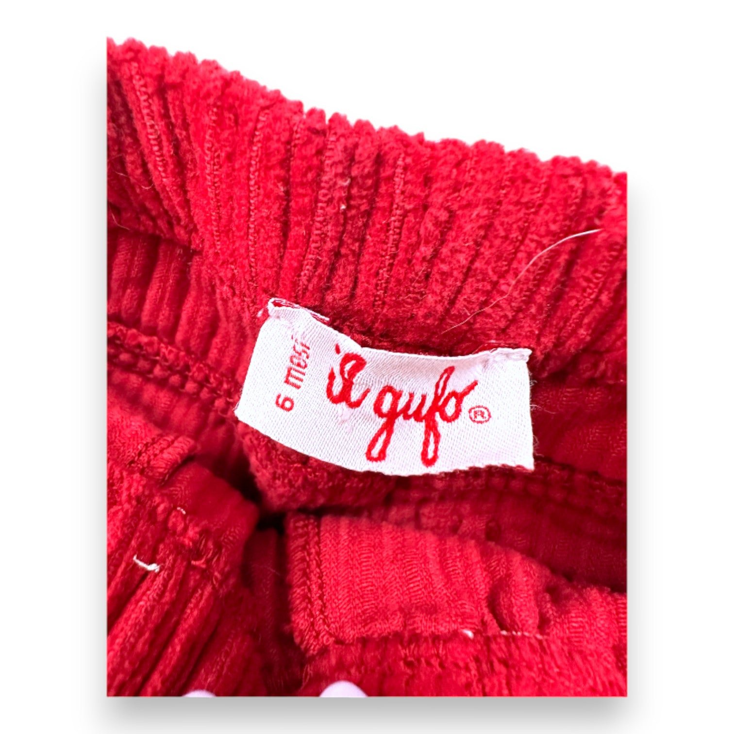 Red baby pants - 6 months IL GUFO - Seconde main Red