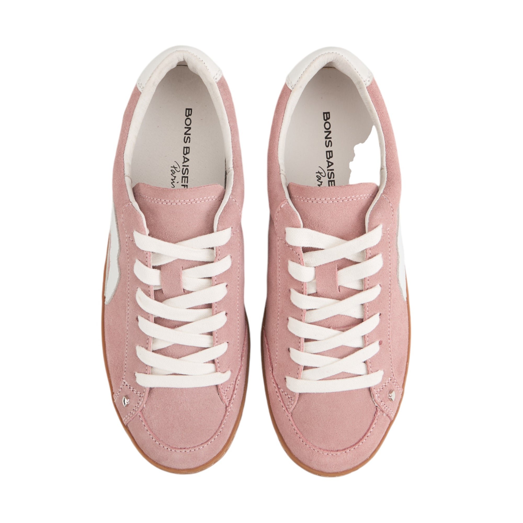 Jimmy leather sneakers BONS BAISERS PARIS Pink
