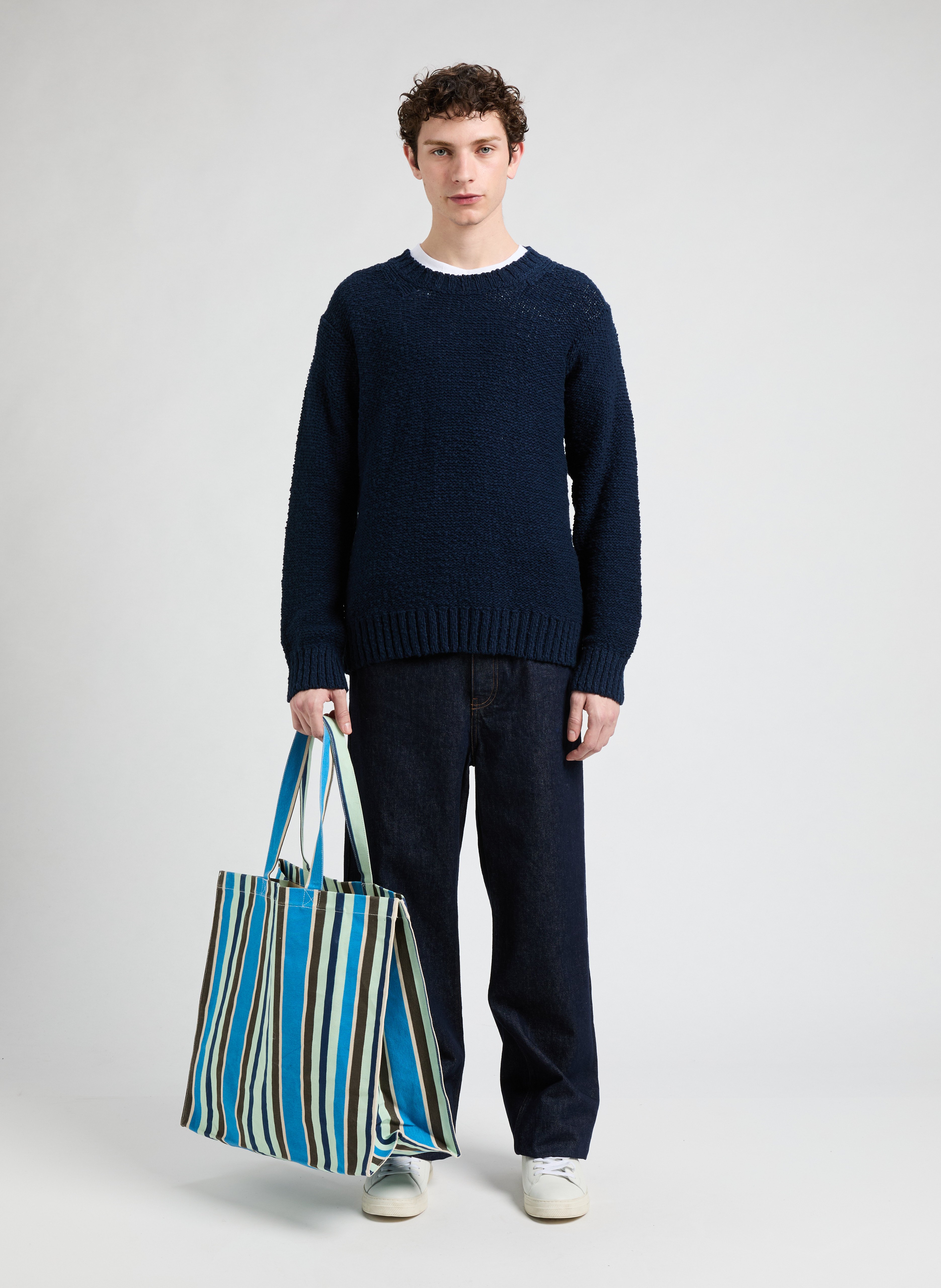 Pul col rond en coton SAISON 1865 Bleu