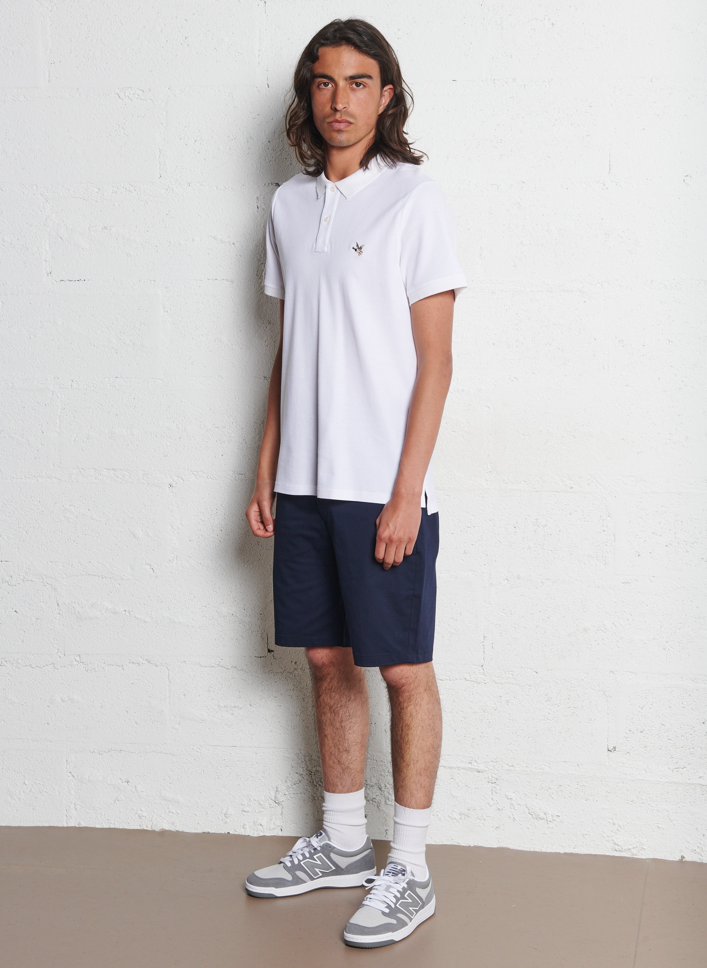 Polo regular-fit en coton CHEVIGNON Blanc