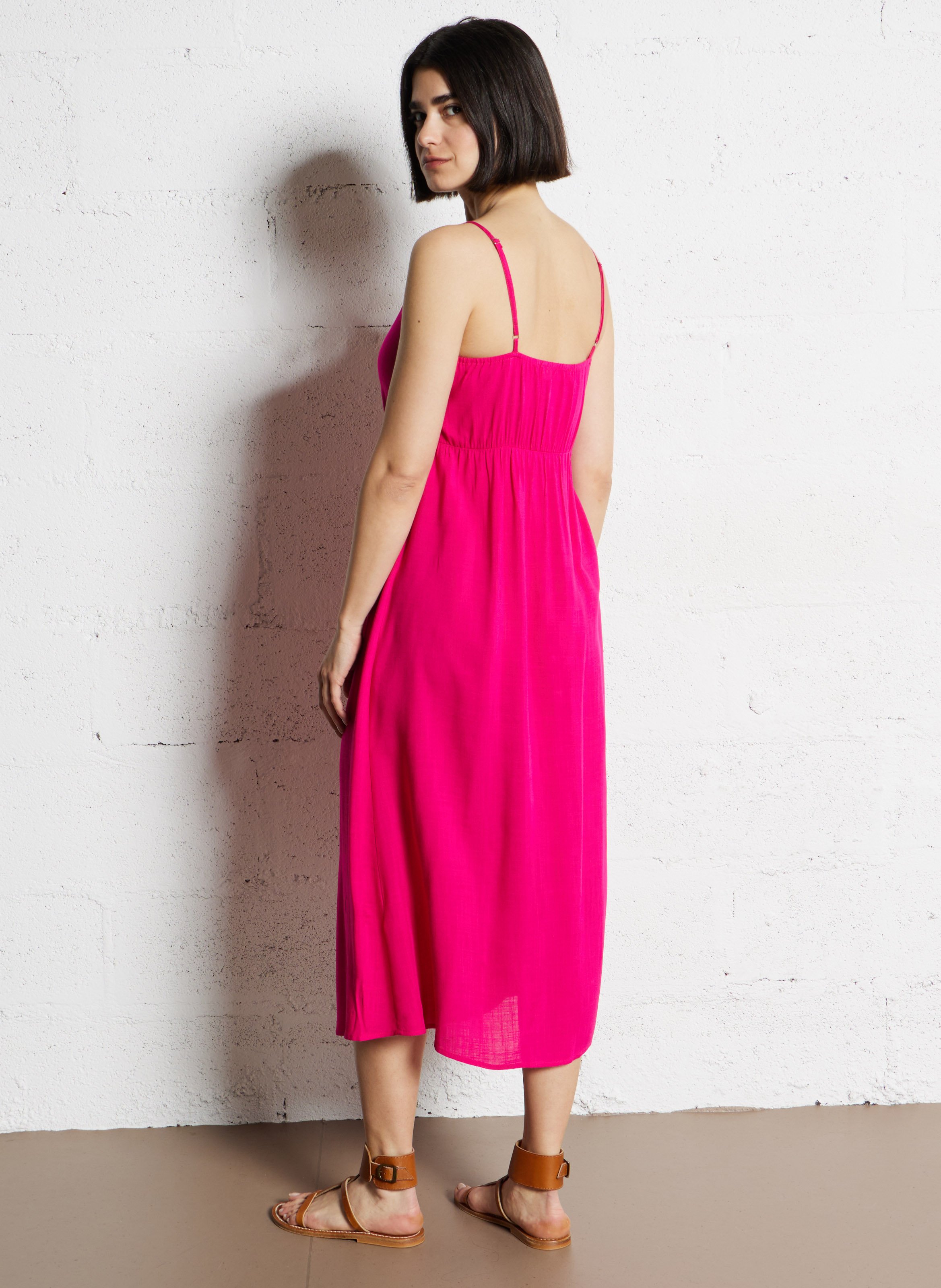 Halflange, rechte jurk LA PETITE ETOILE Roze