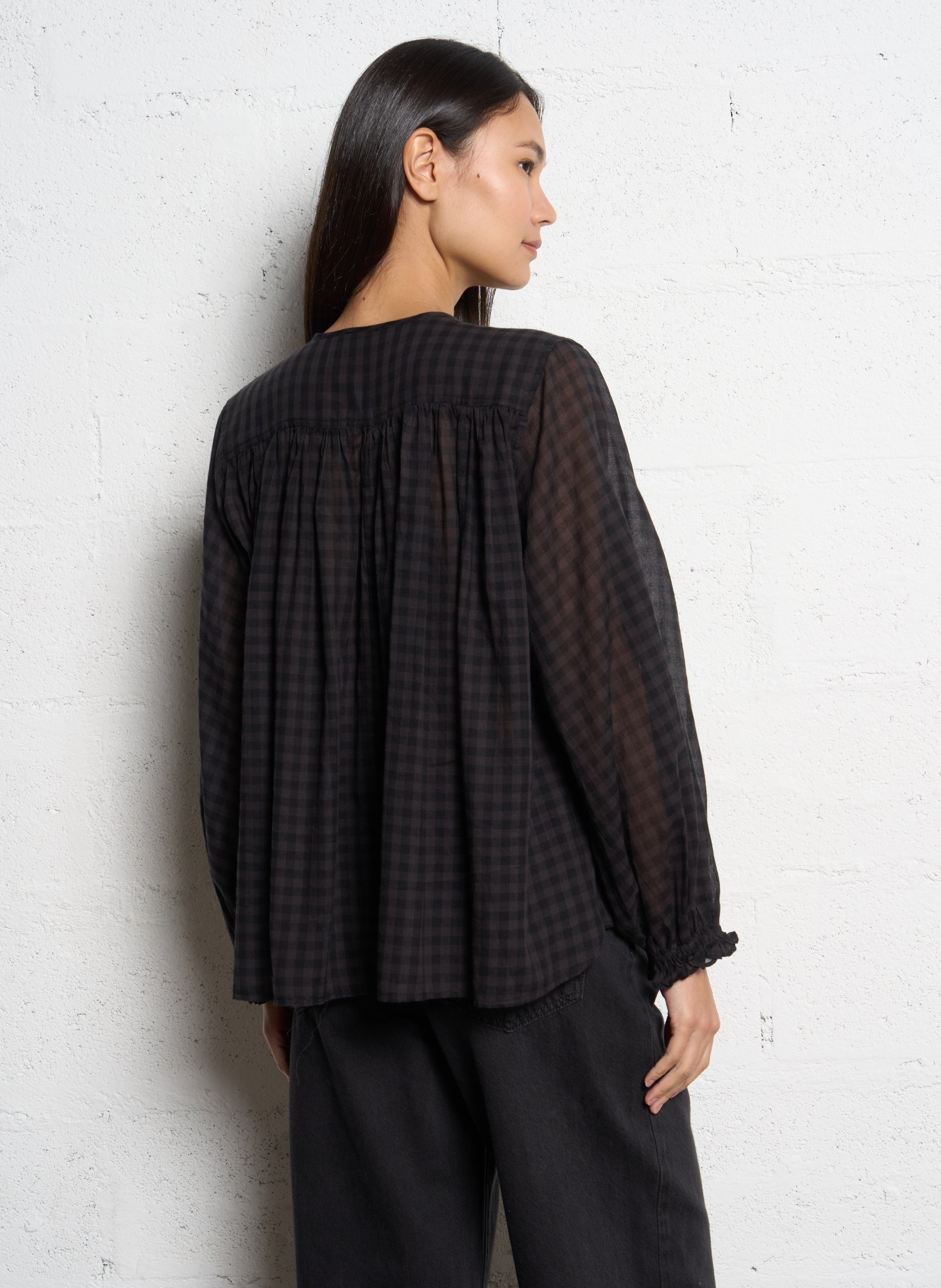 Chemise ample en coton JC SOPHIE Noir