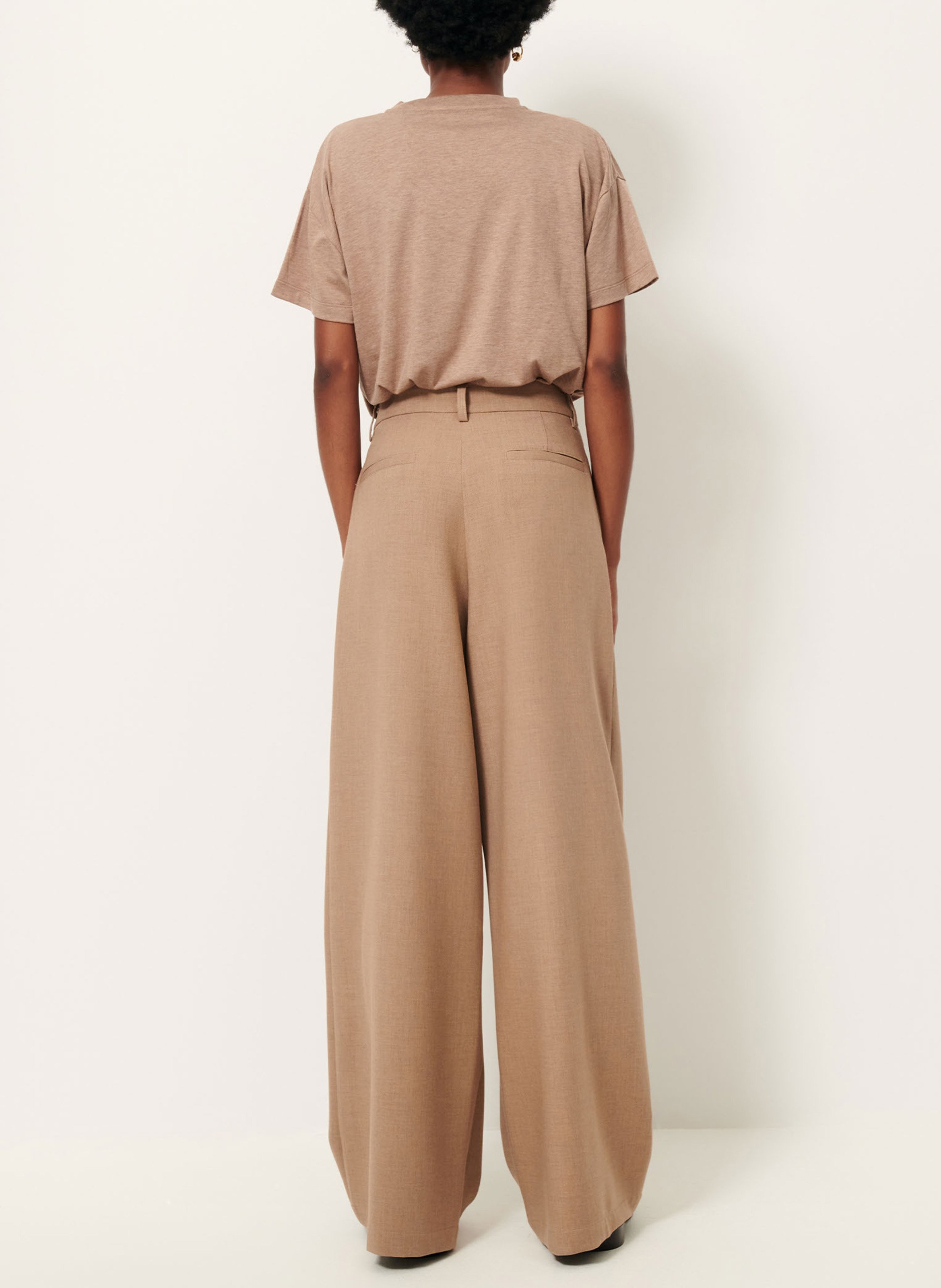 Wide trousers SESSUN Brown