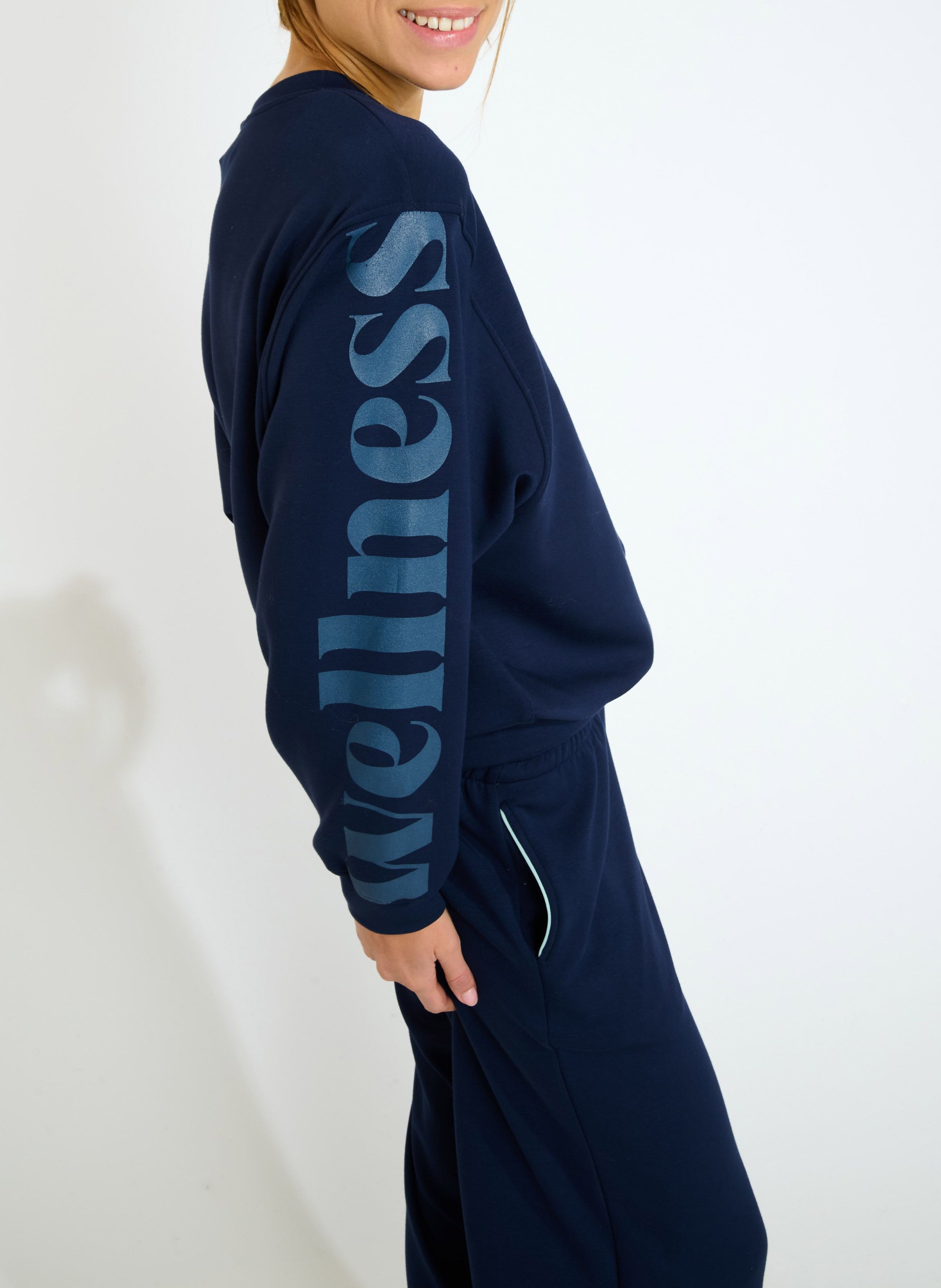 Sweat col rond BANANA MOON Bleu