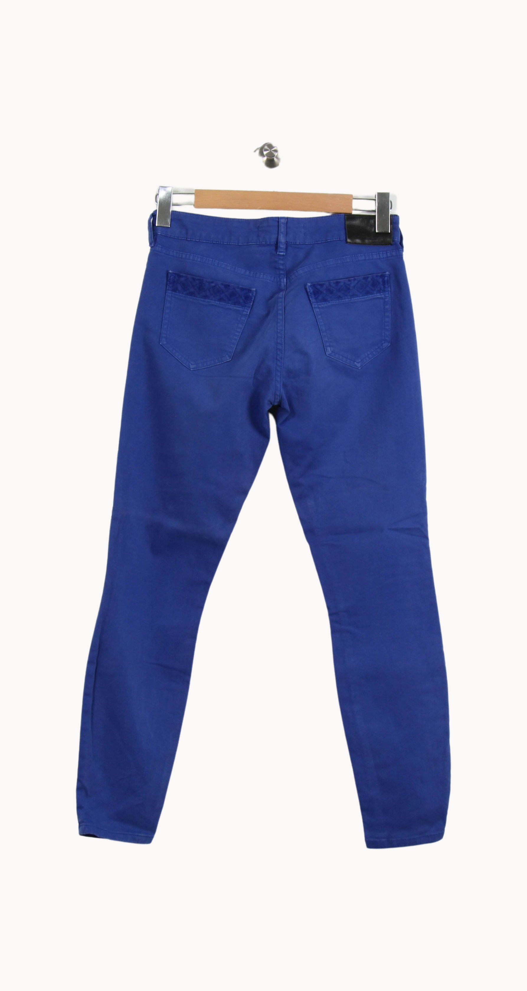 Cropped slim jeans with studs COMPTOIR DES COTONNIERS - Seconde main Blue