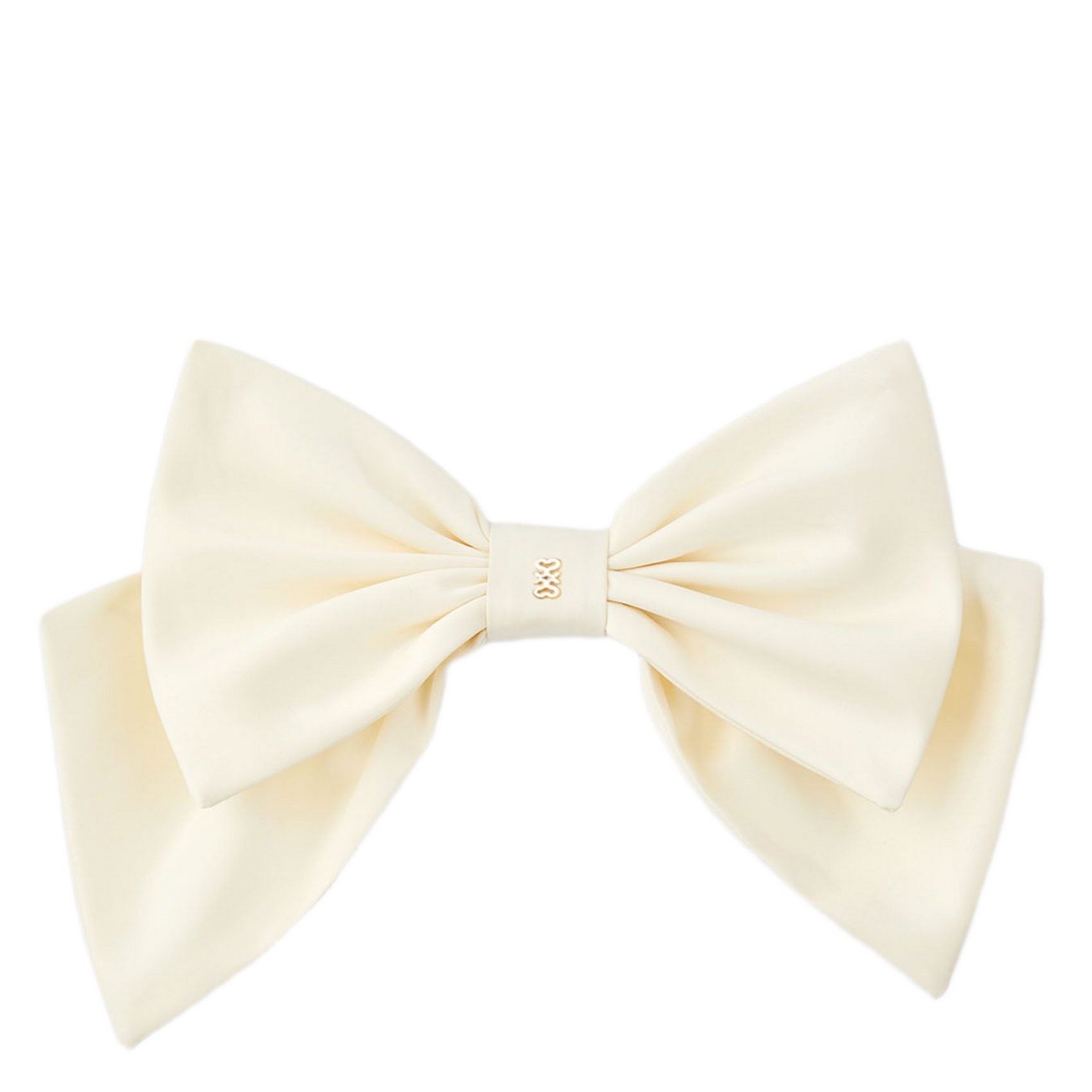 Haarspeld met effen satijnen strikje SANDRO Wit